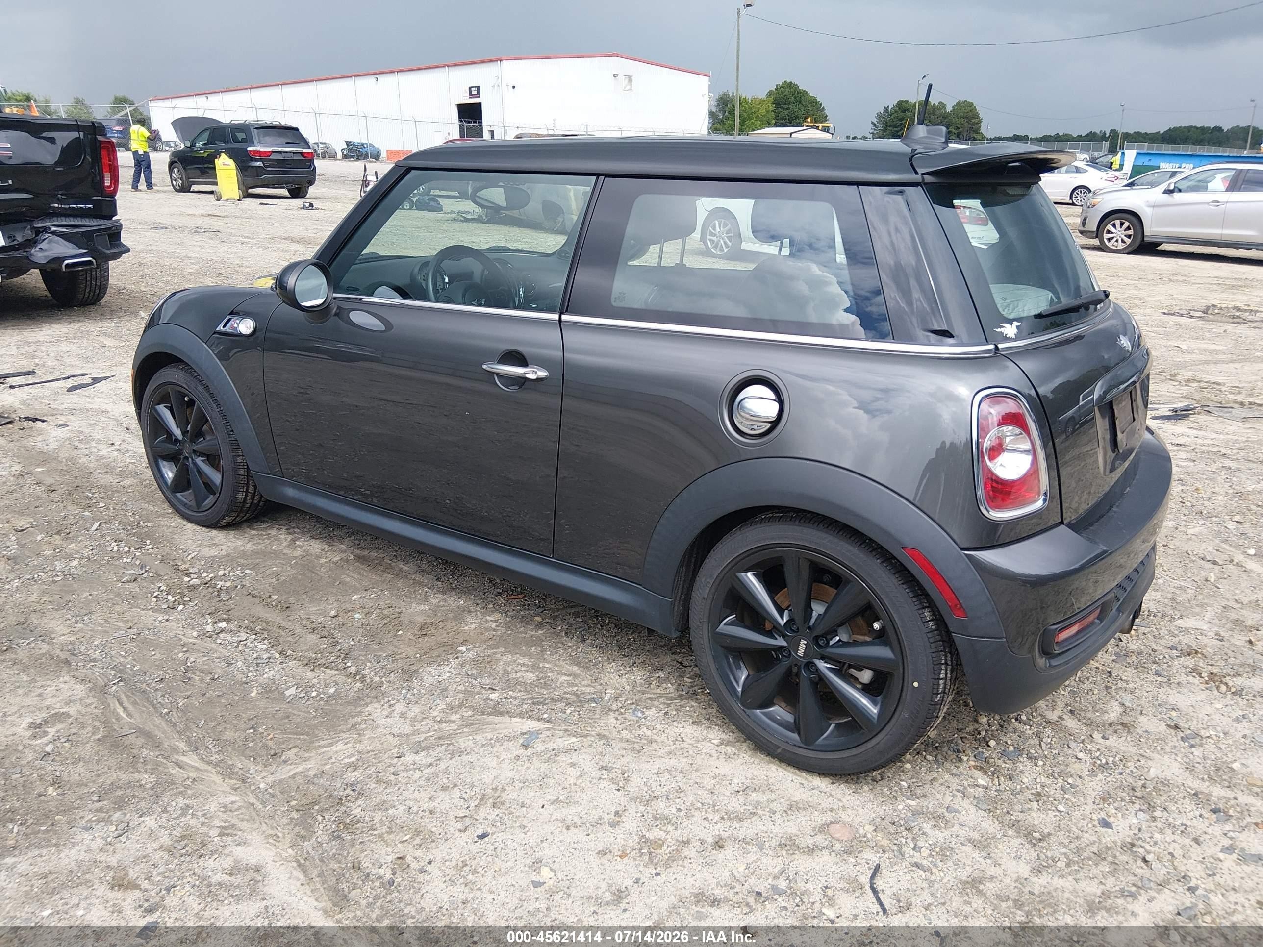 2012 Mini Cooper S   Black vin: WMWSV3C58CTY27411