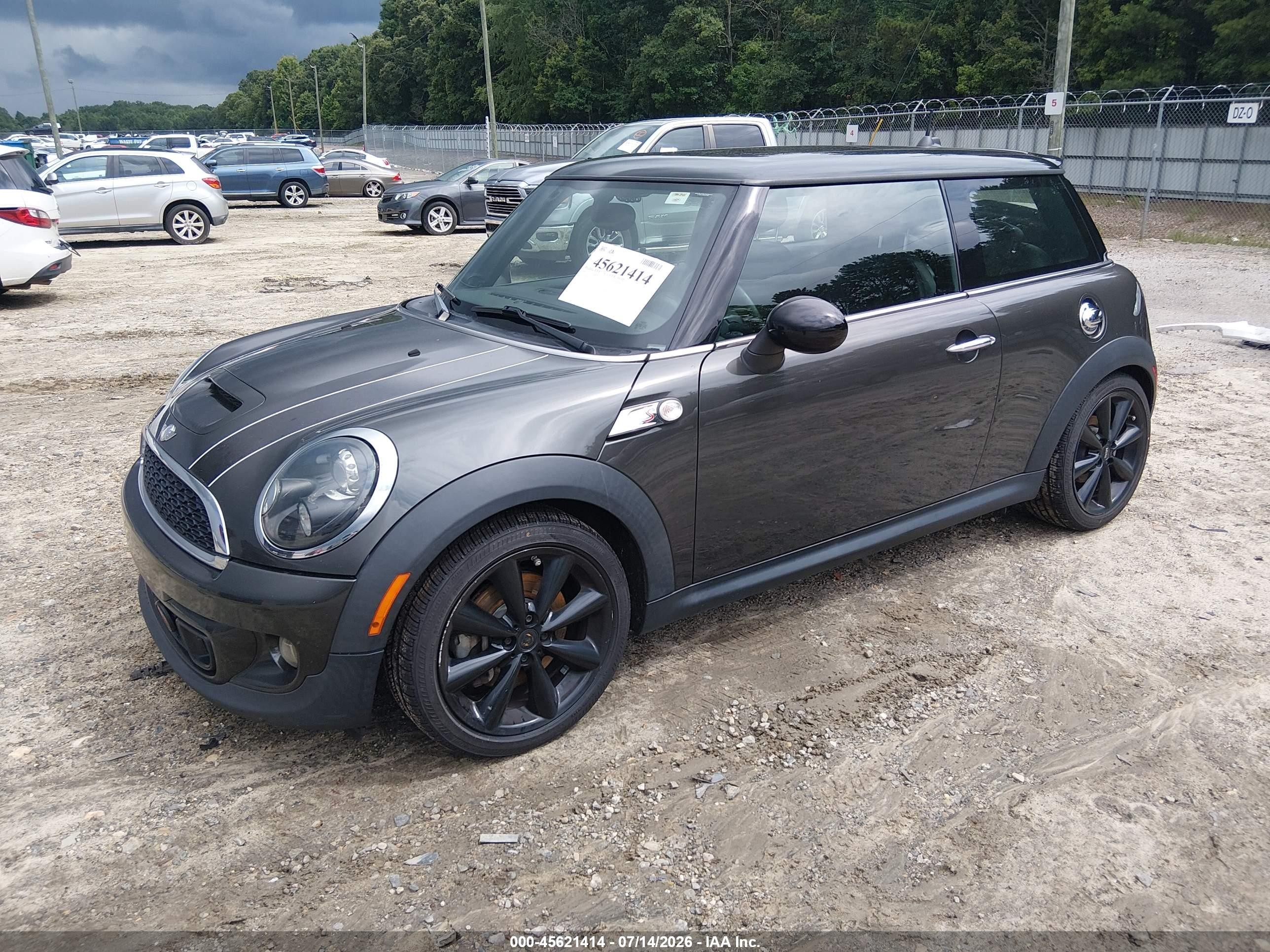 2012 Mini Cooper S   Black vin: WMWSV3C58CTY27411