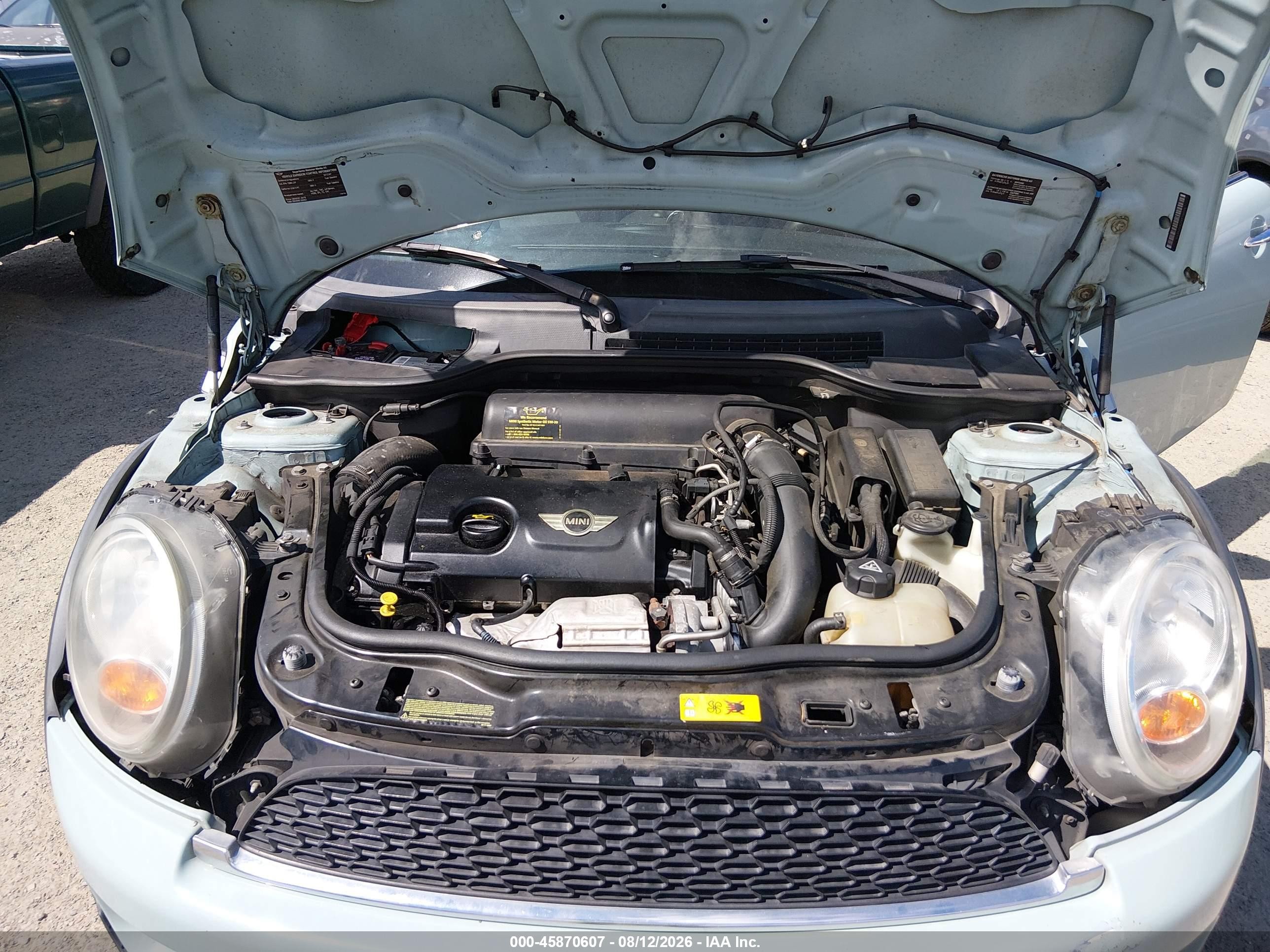2013 Mini Hardtop Cooper S Бирюзовый vin: WMWSV3C58DT391175