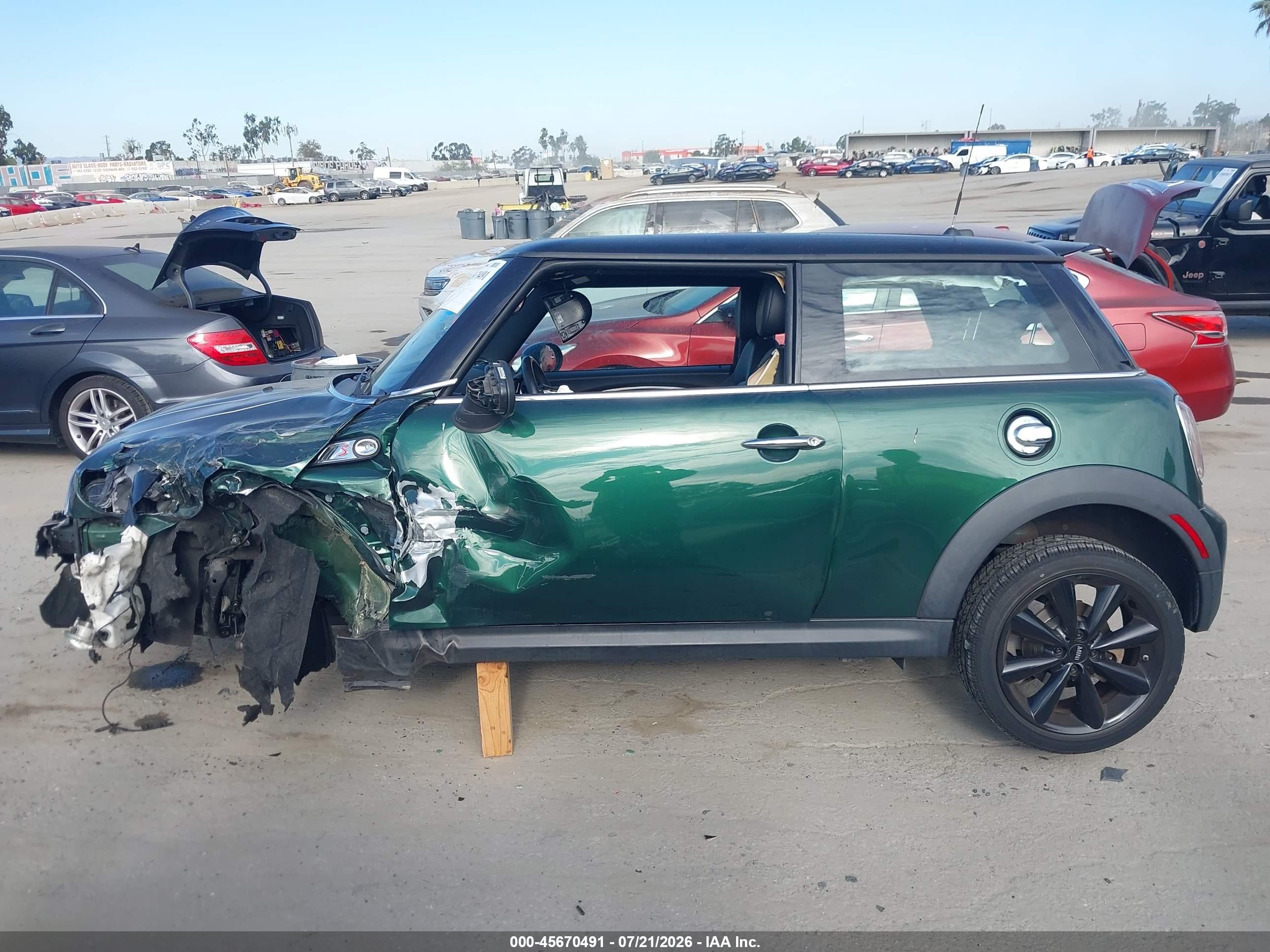2013 Mini Hardtop Cooper S Green vin: WMWSV3C58DT394545