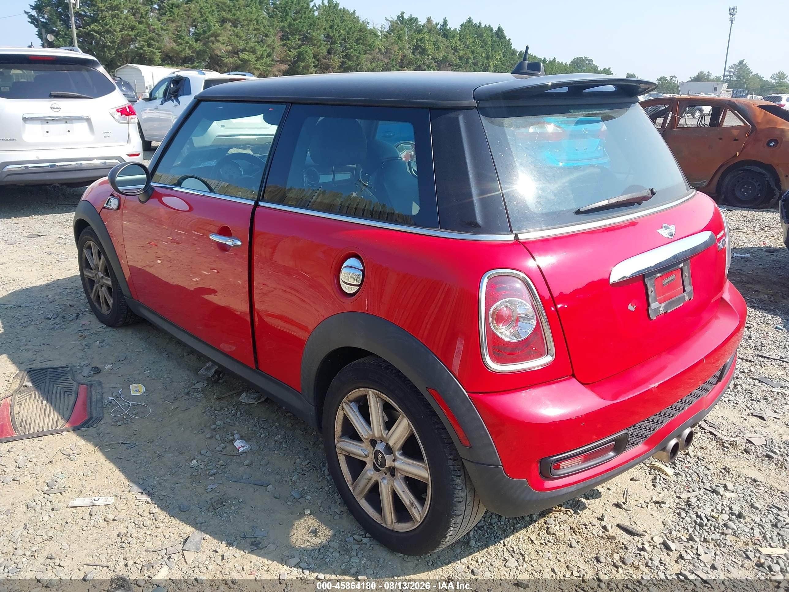 2013 Mini Hardtop Cooper S Красный vin: WMWSV3C58DT475898