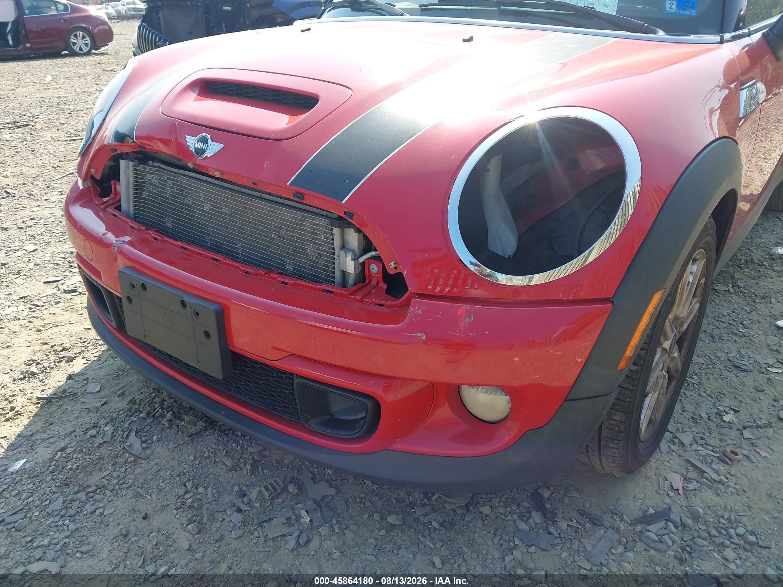 2013 Mini Hardtop Cooper S Красный vin: WMWSV3C58DT475898
