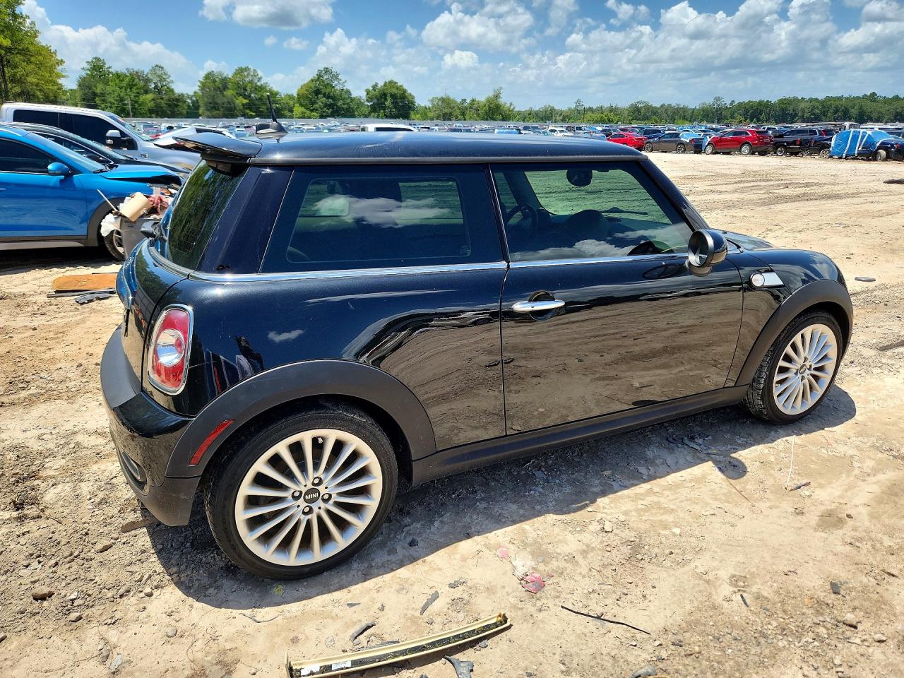 2012 Mini Cooper S Black vin: WMWSV3C59CT386632