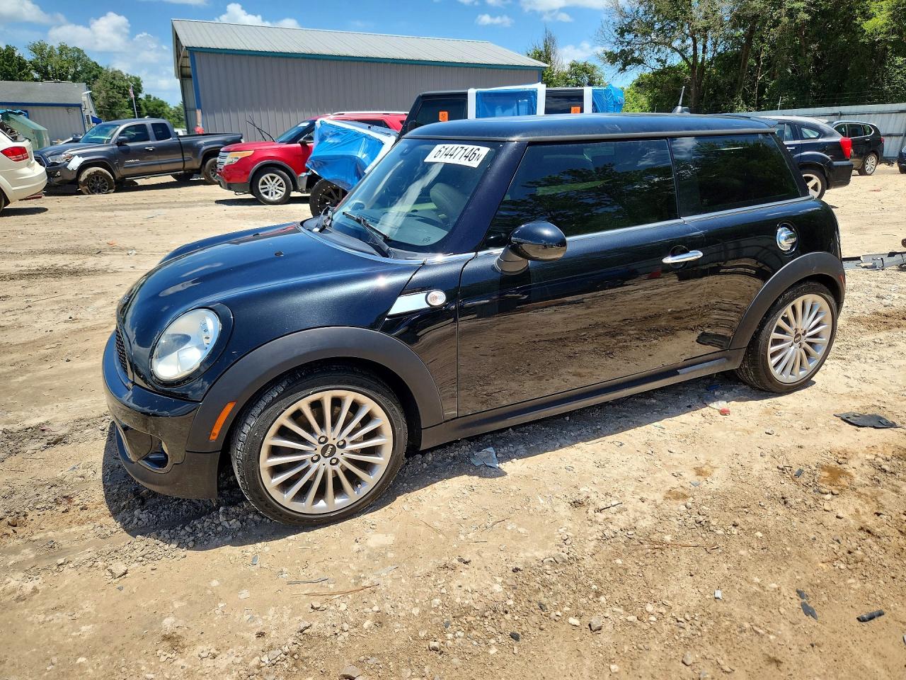 2012 Mini Cooper S Black vin: WMWSV3C59CT386632