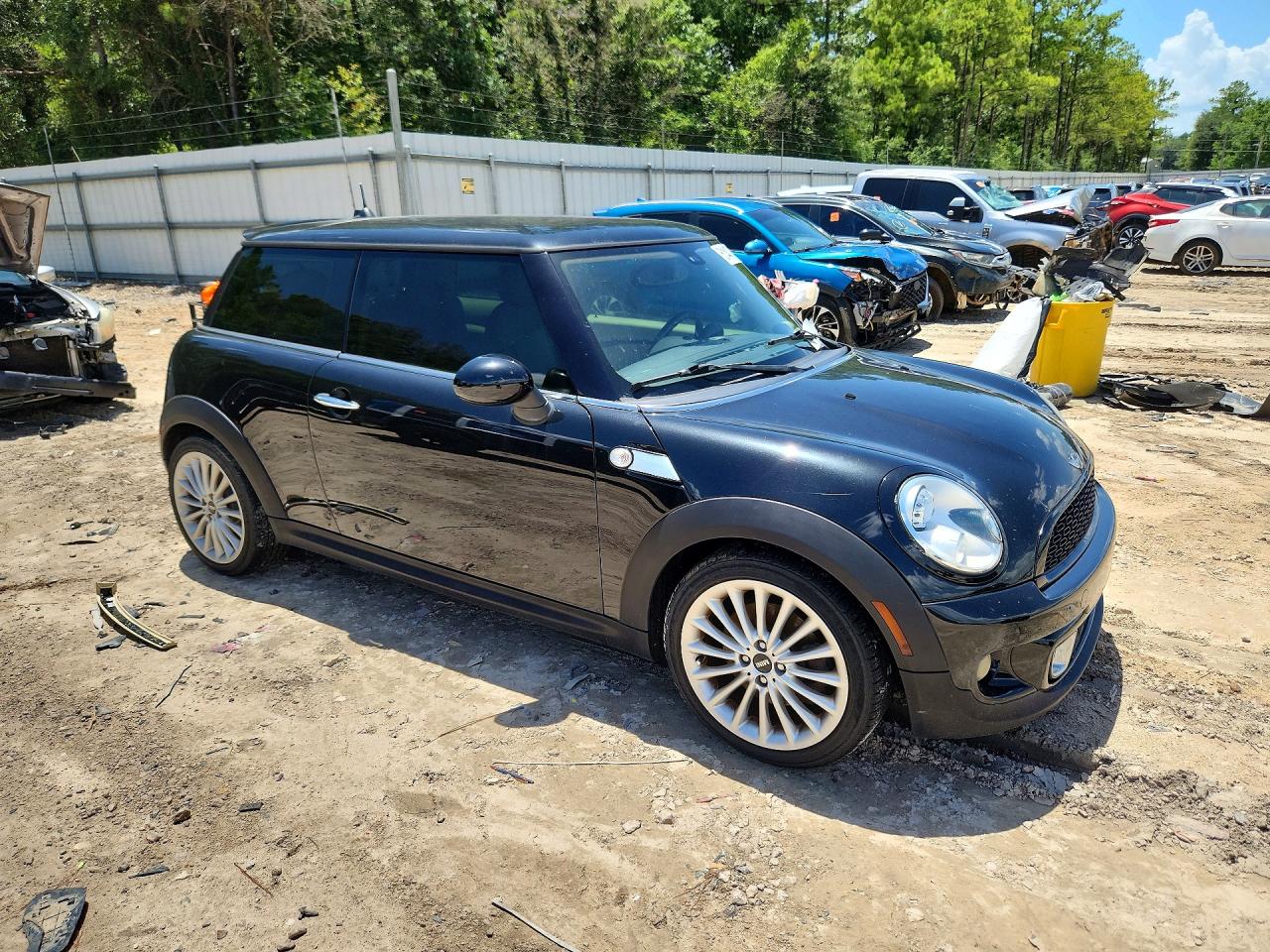 2012 Mini Cooper S Black vin: WMWSV3C59CT386632
