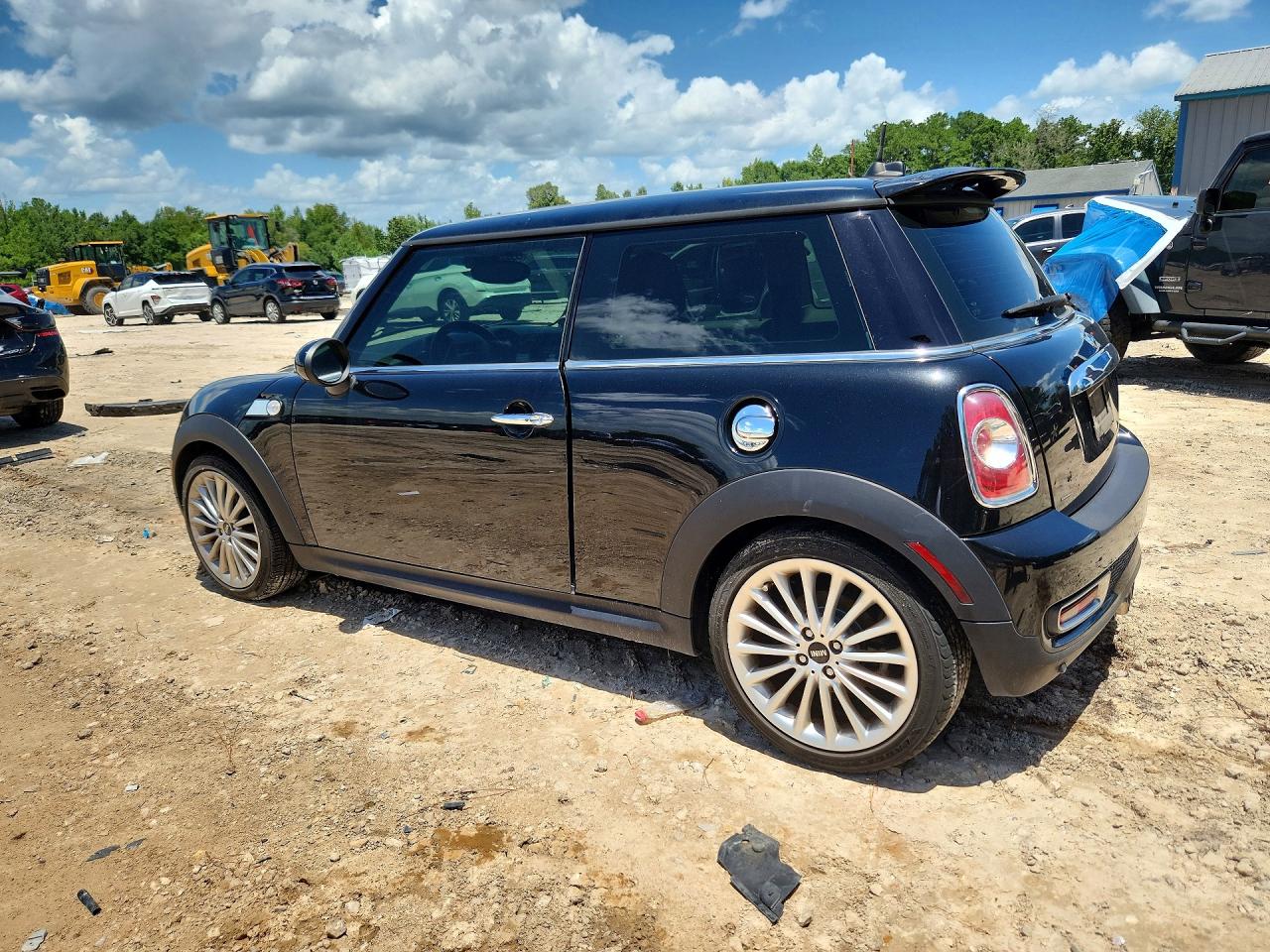 2012 Mini Cooper S Black vin: WMWSV3C59CT386632