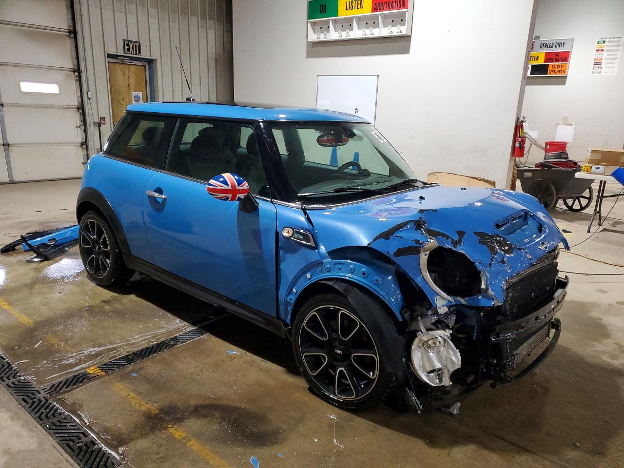 2013 Mini Cooper S Blue vin: WMWSV3C59DT389077