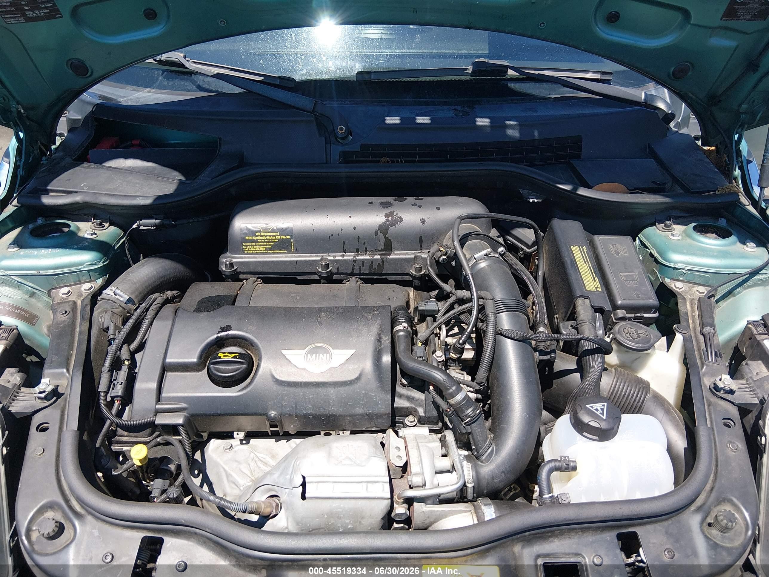 2012 Mini Cooper S   Бирюзовый vin: WMWSV3C5XCTY27345