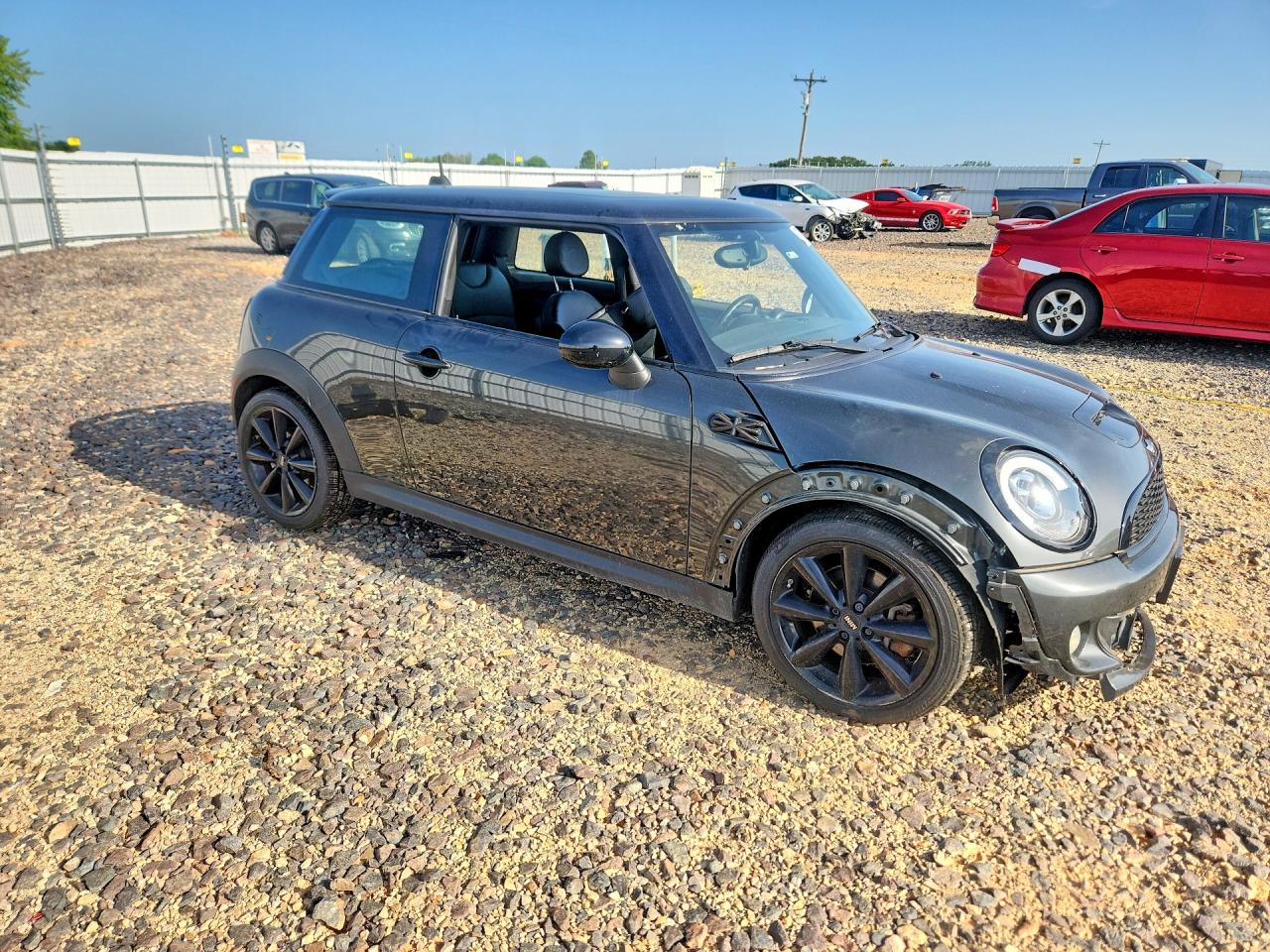 2012 Mini Cooper S Black vin: WMWSV3C5XCTY29578