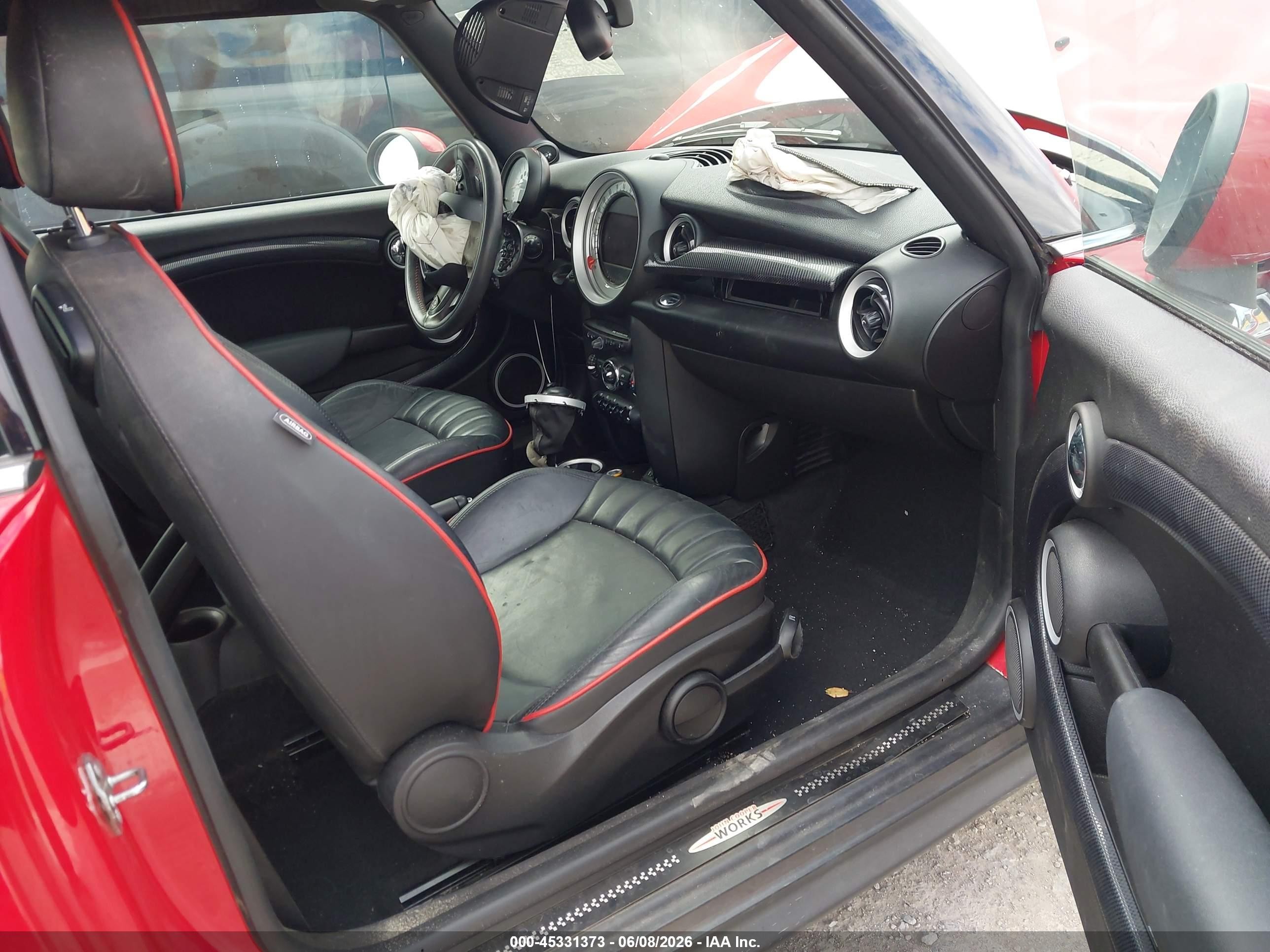 2013 Mini Hardtop Cooper S Красный vin: WMWSV3C5XDT396930