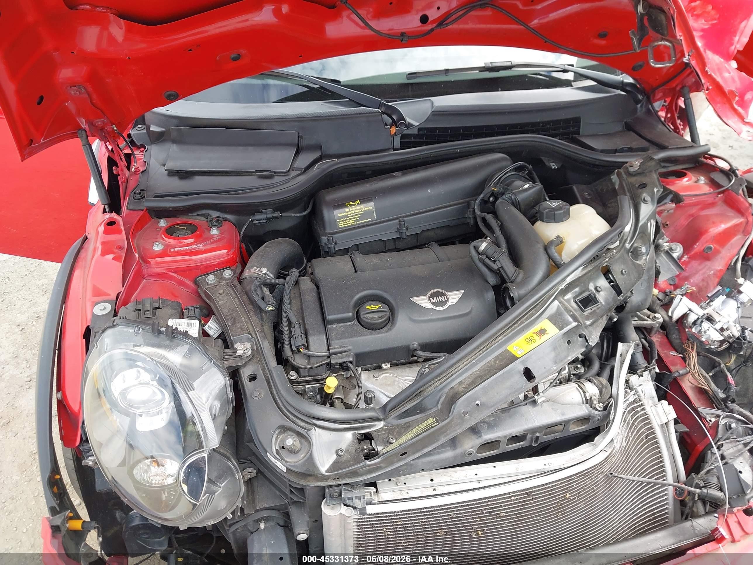 2013 Mini Hardtop Cooper S Красный vin: WMWSV3C5XDT396930