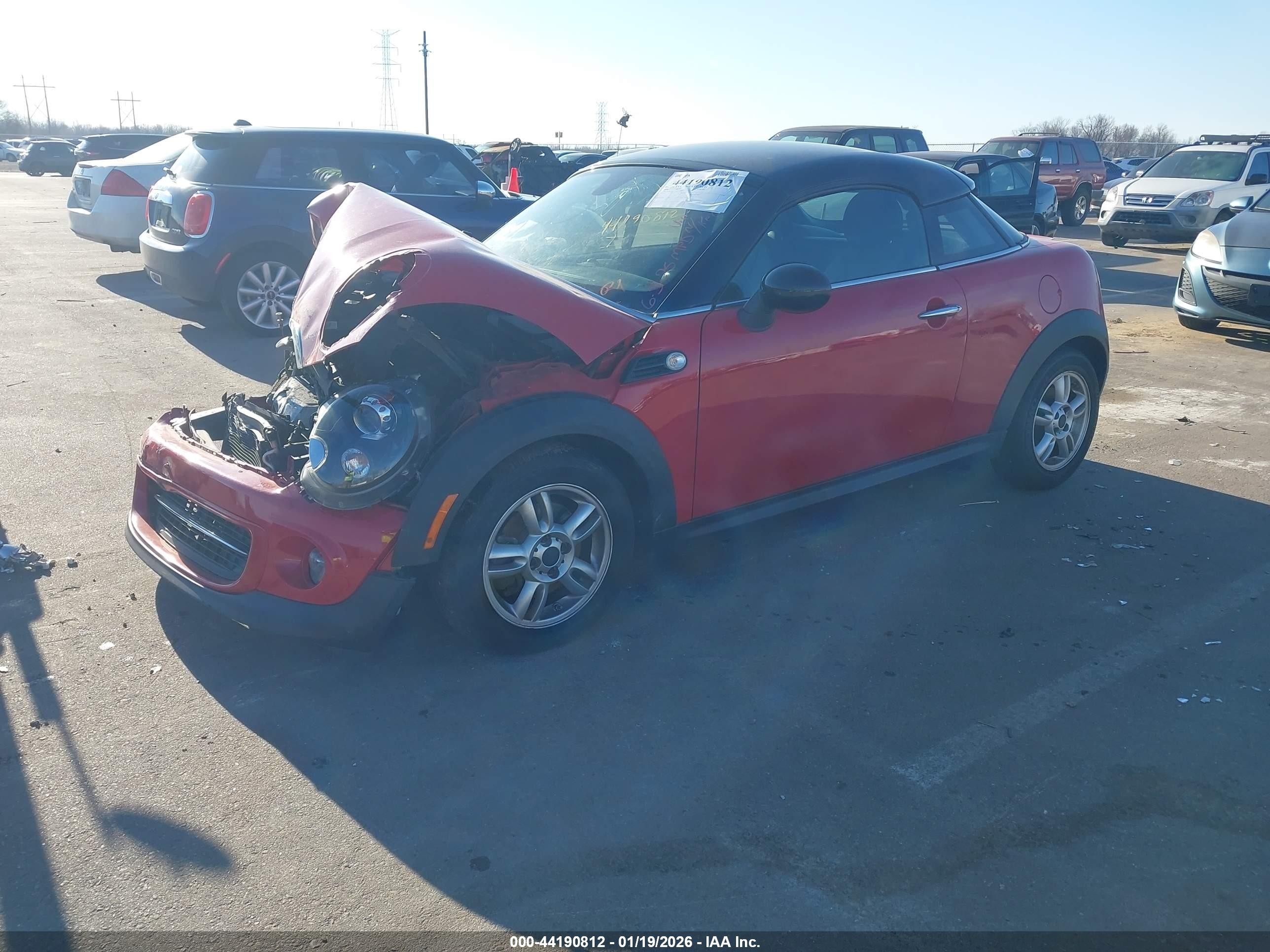 2014 Mini Coupe Cooper Красный vin: WMWSX1C53ET507835