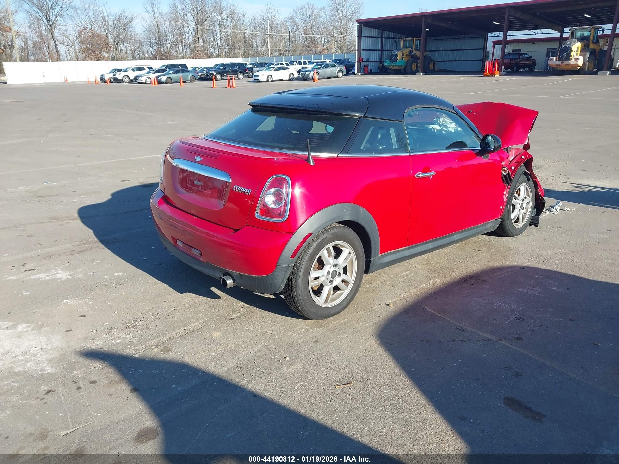 2014 Mini Coupe Cooper Красный vin: WMWSX1C53ET507835