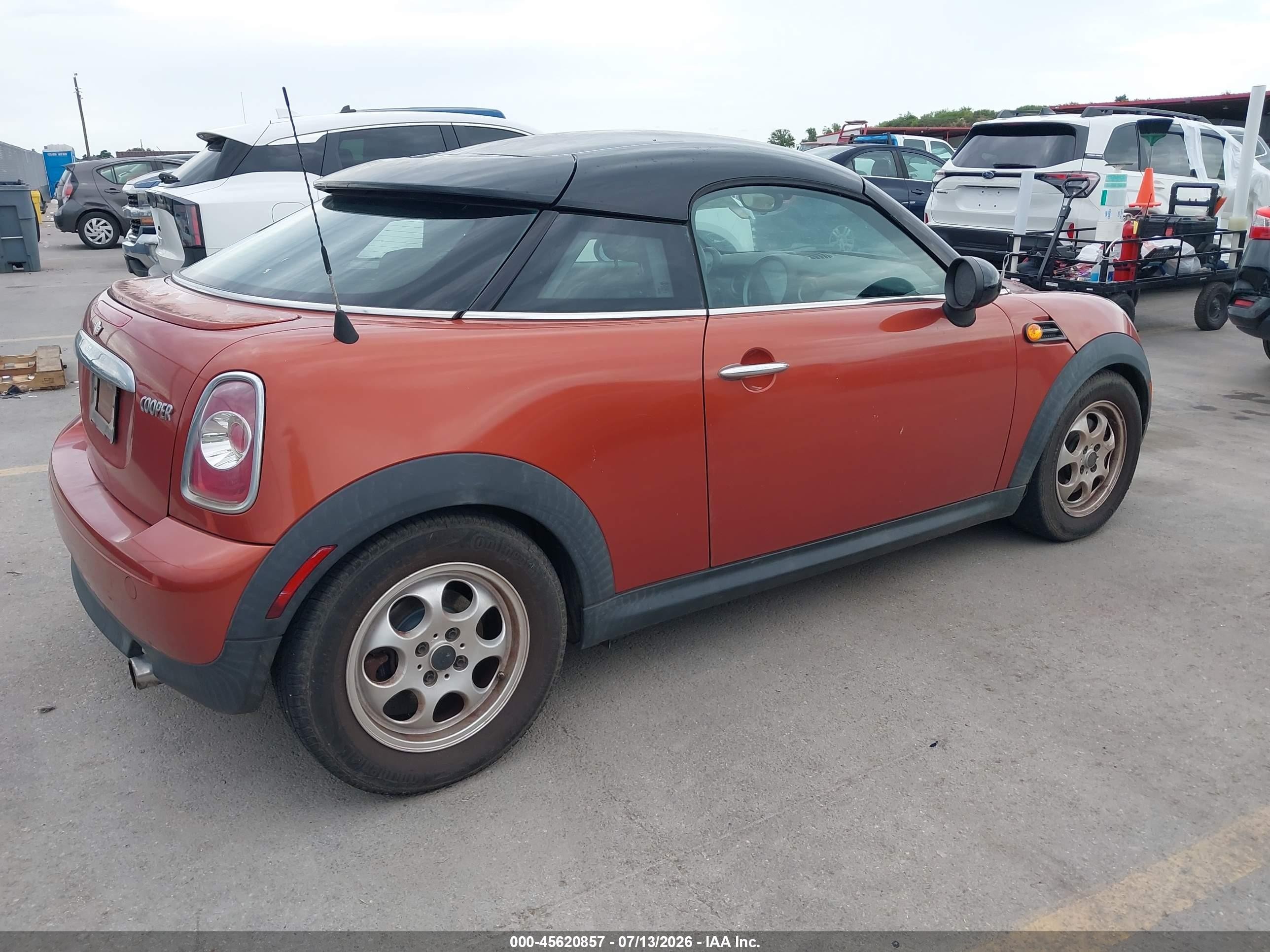 2013 Mini Coupe Cooper Orange vin: WMWSX1C58DT507635