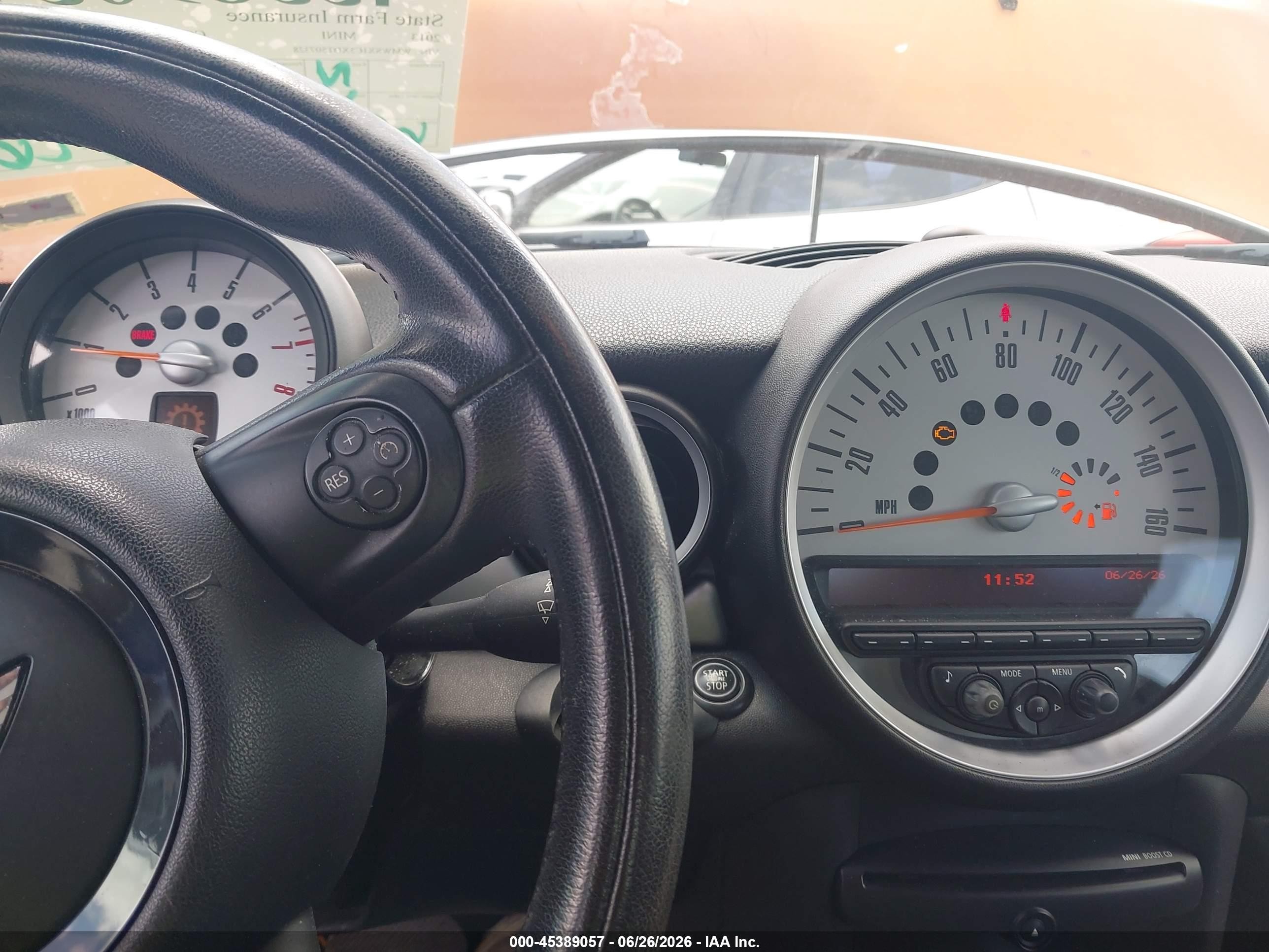 2013 Mini Coupe Cooper Orange vin: WMWSX1C5XDT507328