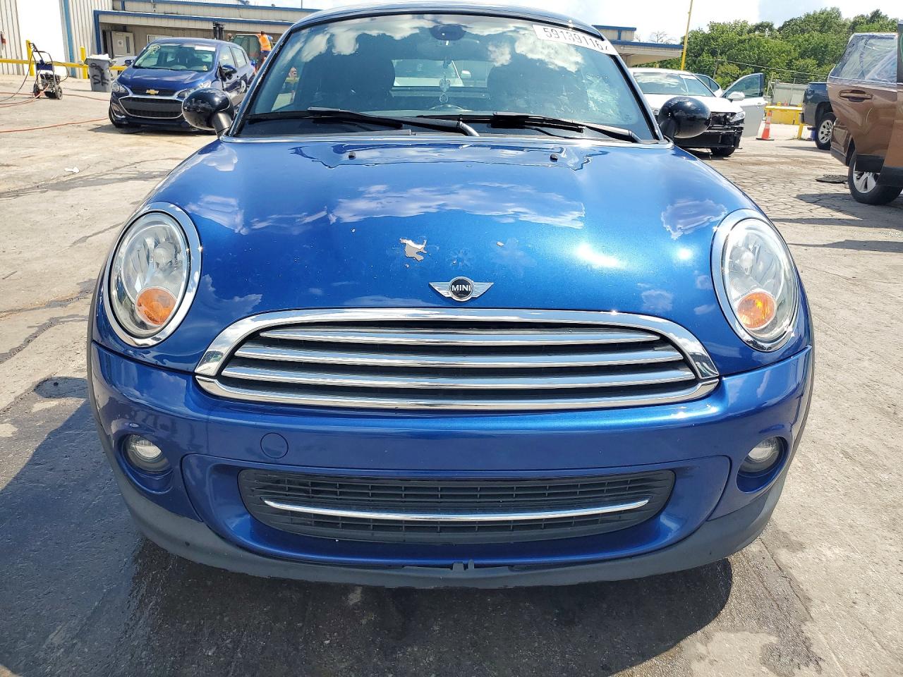 2015 Mini Cooper Coupe Blue vin: WMWSX1C5XFT508210