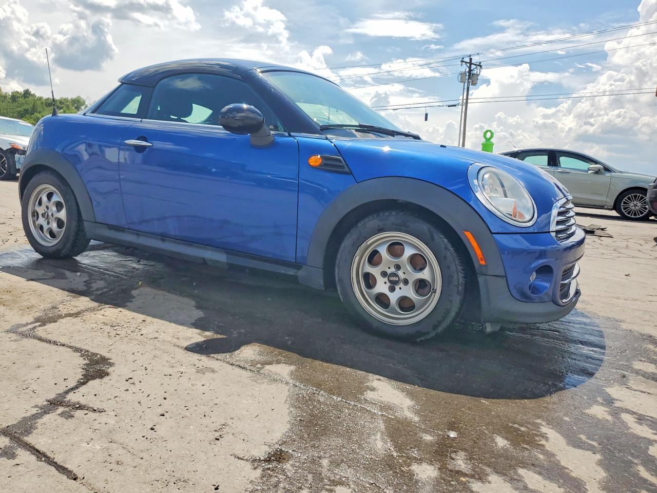 2015 Mini Cooper Coupe Blue vin: WMWSX1C5XFT508210