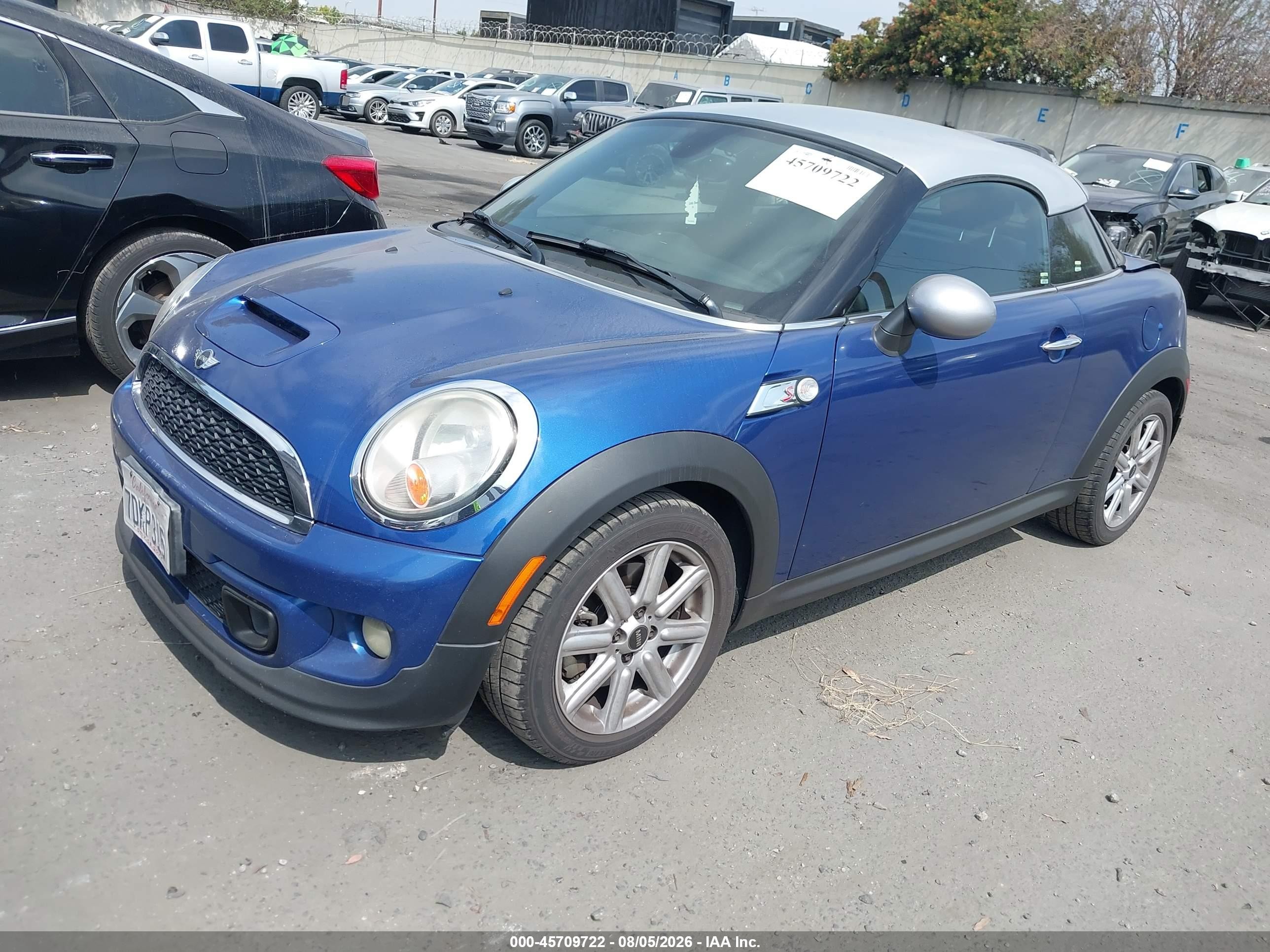 2013 Mini Coupe Cooper S Синий vin: WMWSX3C50DT466896