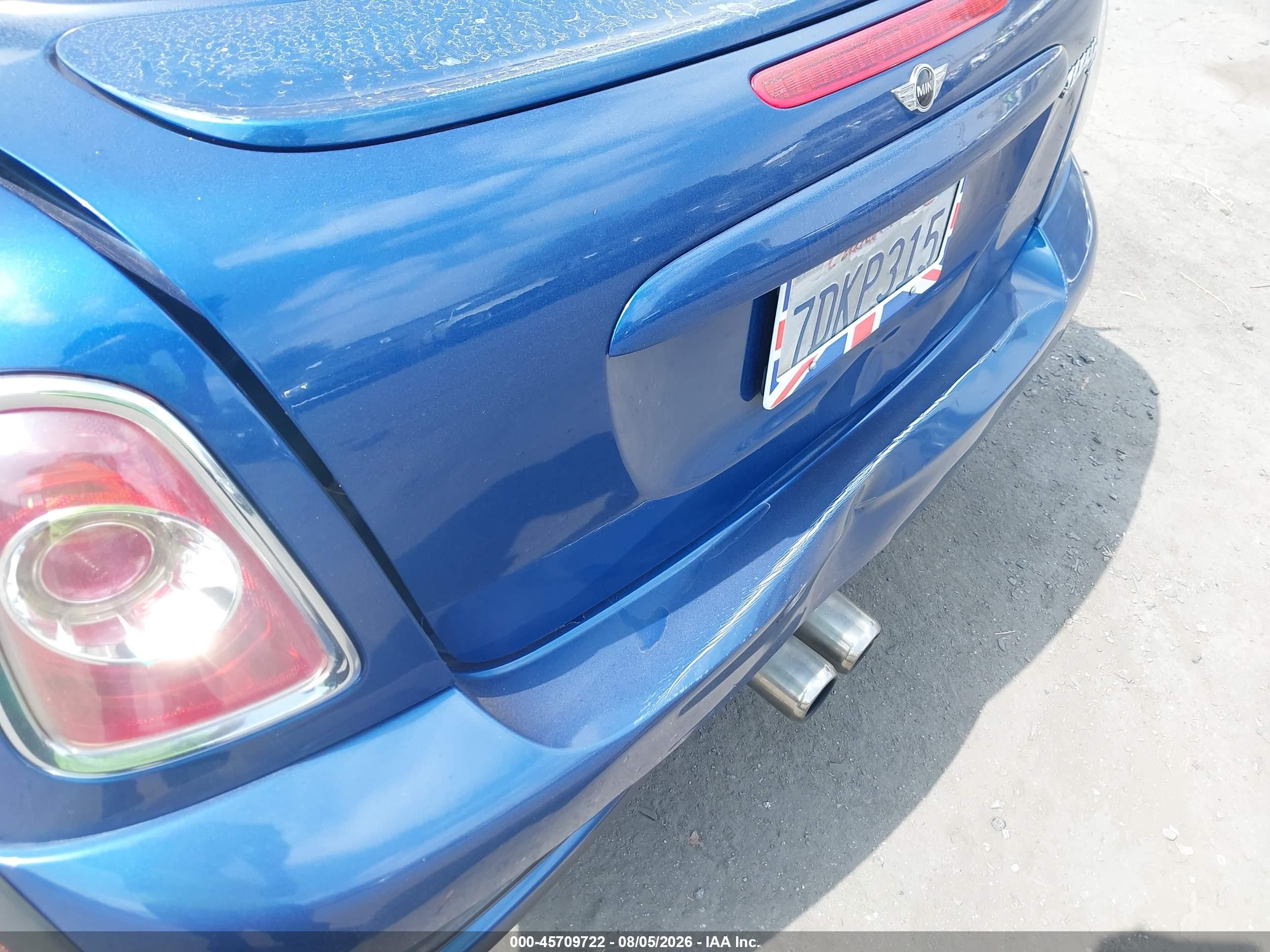 2013 Mini Coupe Cooper S Синий vin: WMWSX3C50DT466896