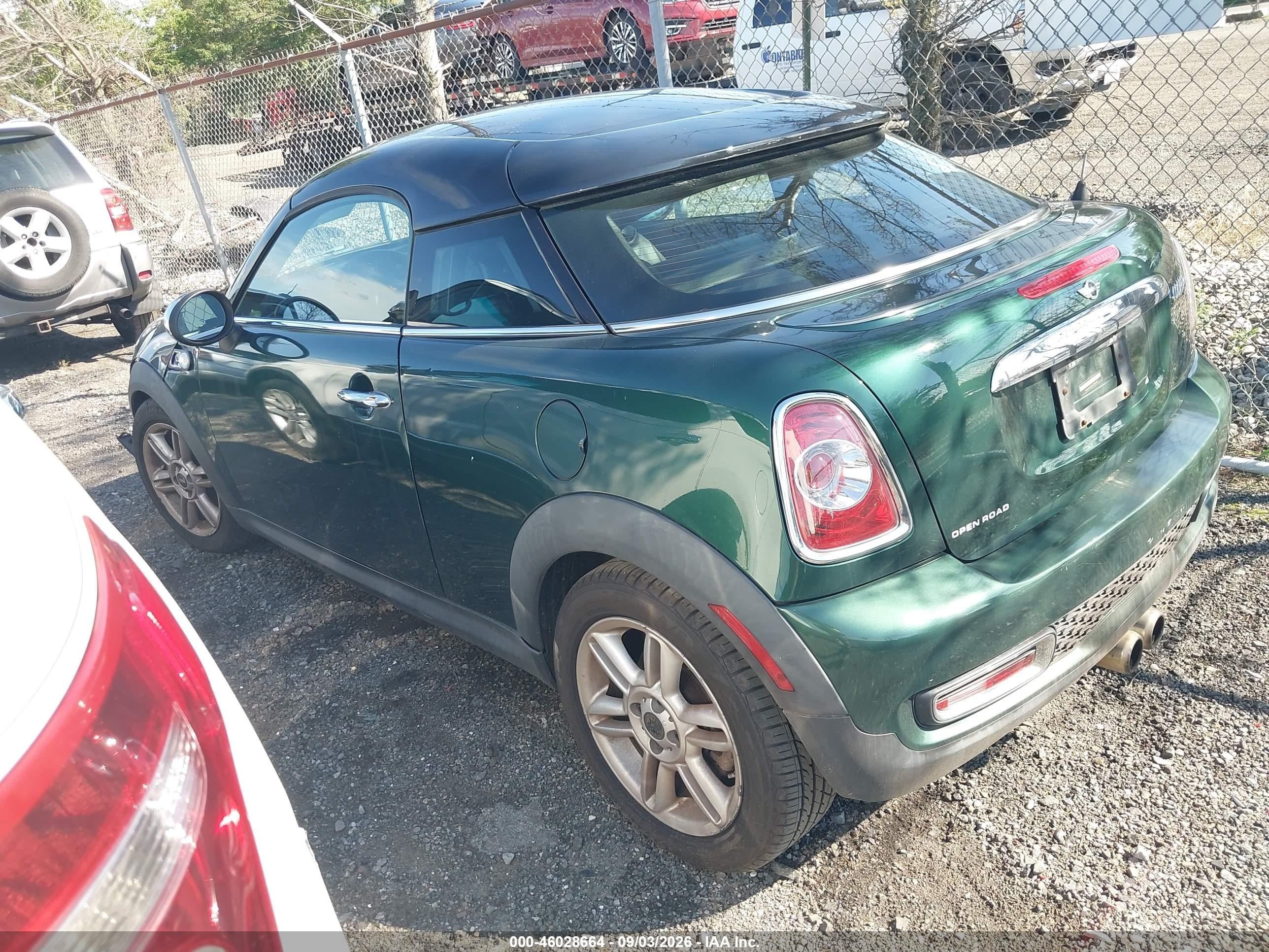 2012 Mini Cooper S   Green vin: WMWSX3C51CT465769