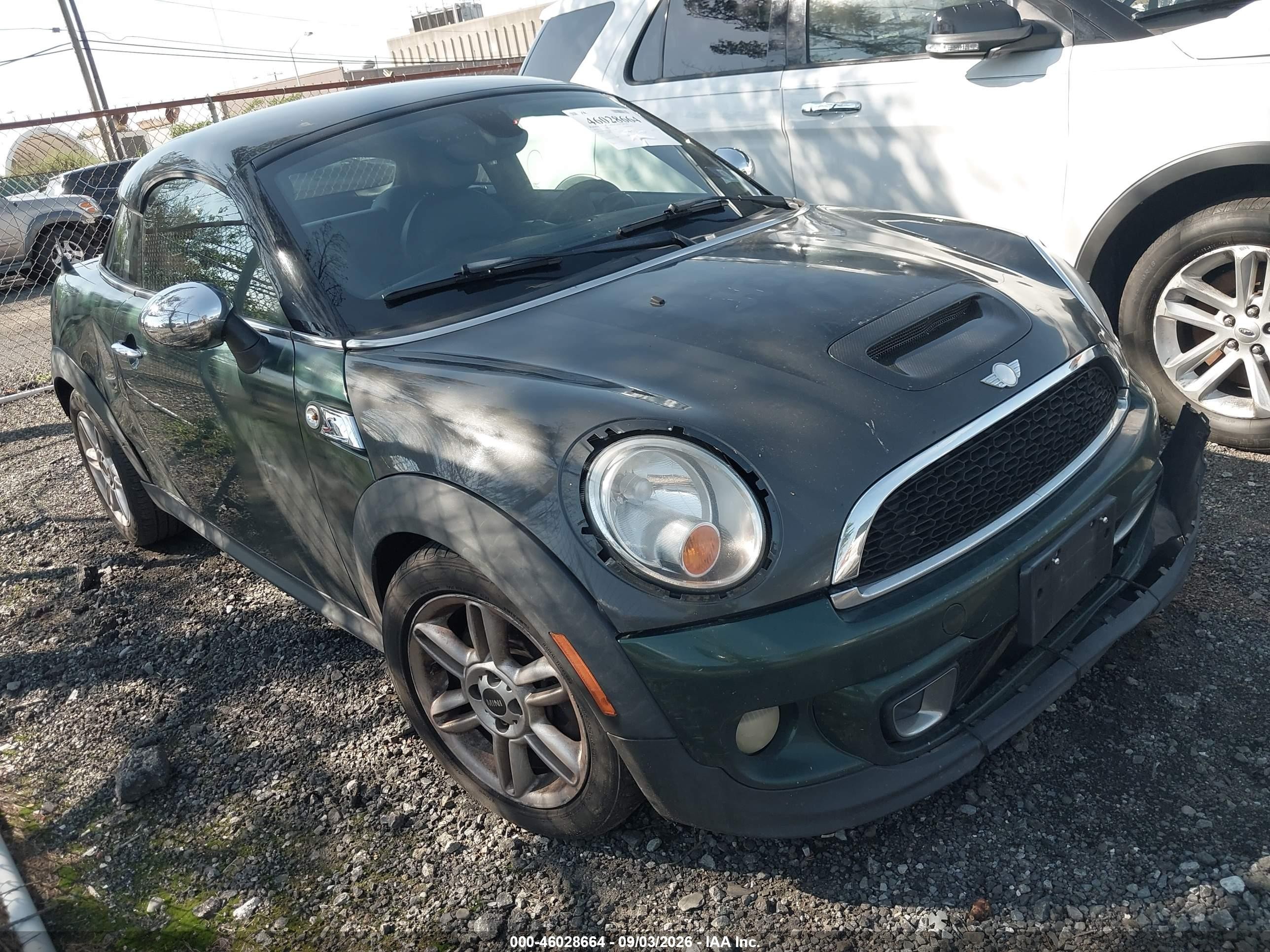 2012 Mini Cooper S   Green vin: WMWSX3C51CT465769