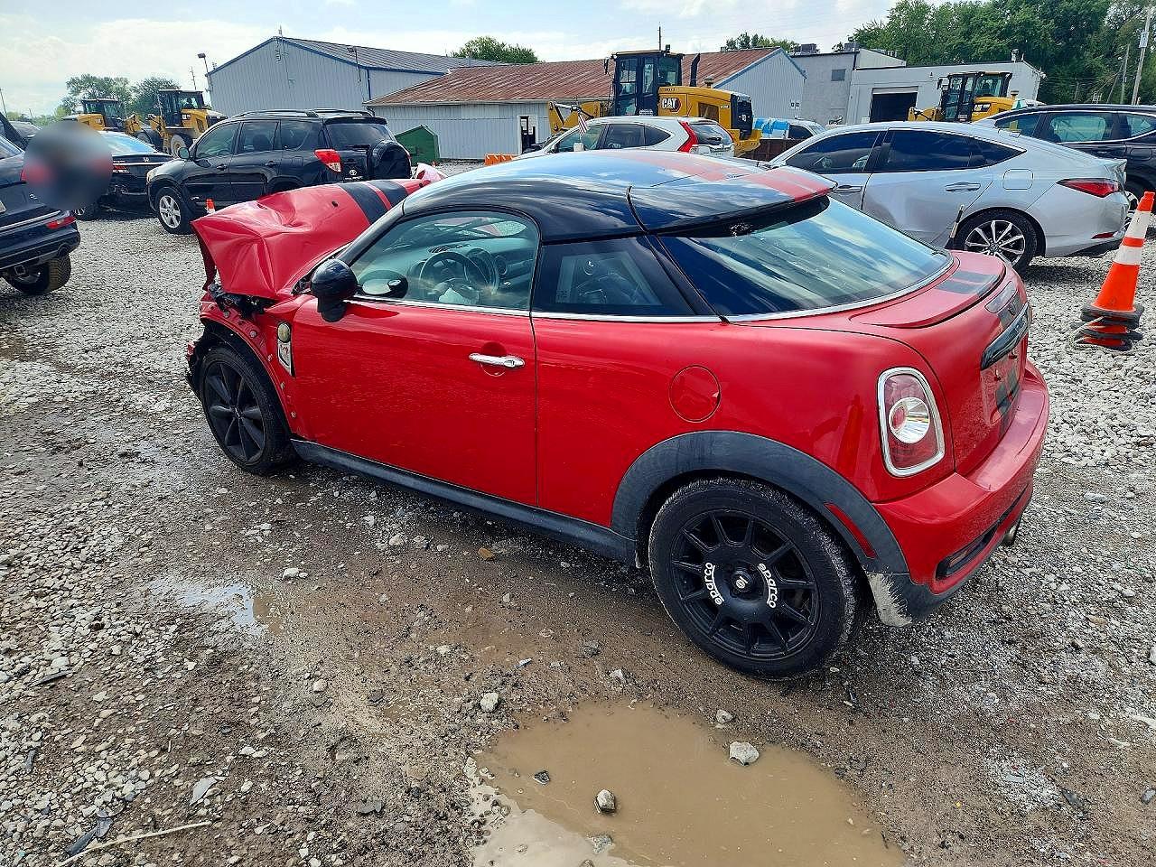 2014 Mini Cooper Coupe S Red vin: WMWSX3C52ET409195