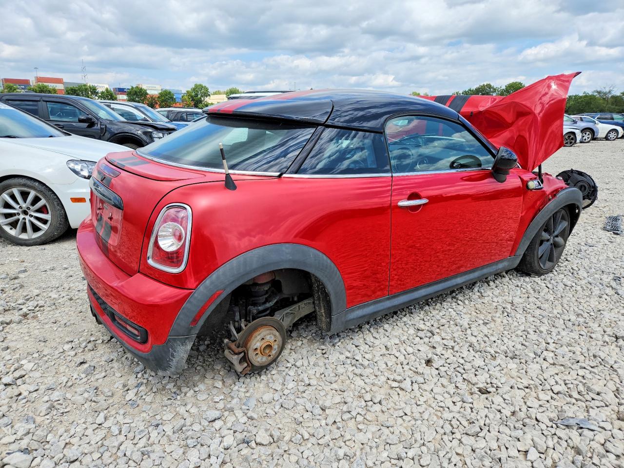 2014 Mini Cooper Coupe S Red vin: WMWSX3C52ET409195