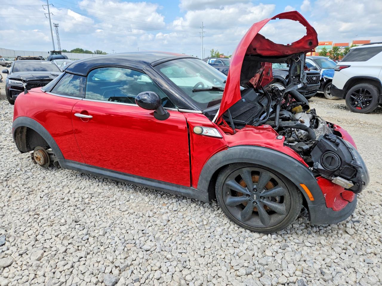 2014 Mini Cooper Coupe S Red vin: WMWSX3C52ET409195