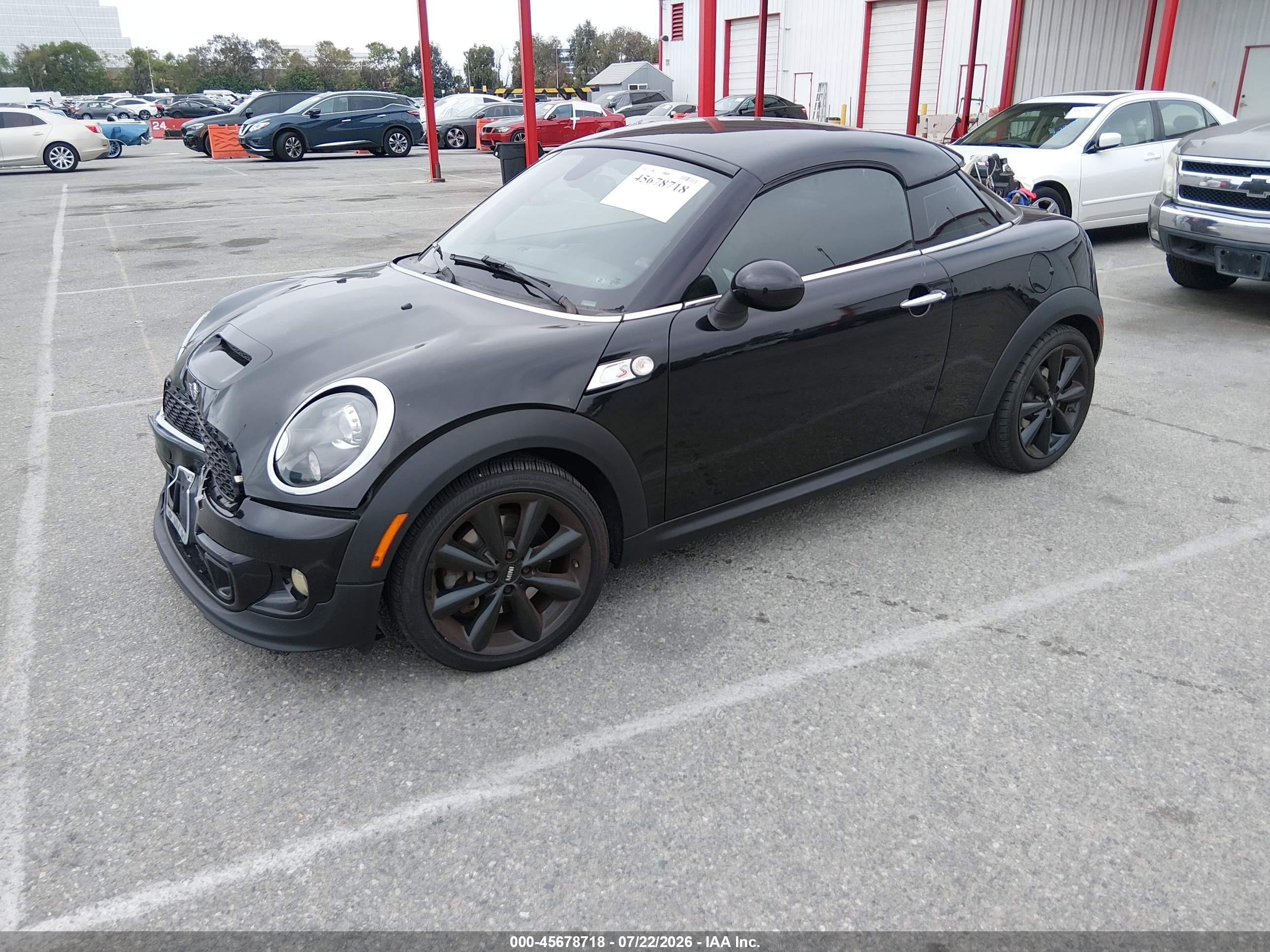 2013 Mini Coupe Cooper S Черный vin: WMWSX3C53DT466262