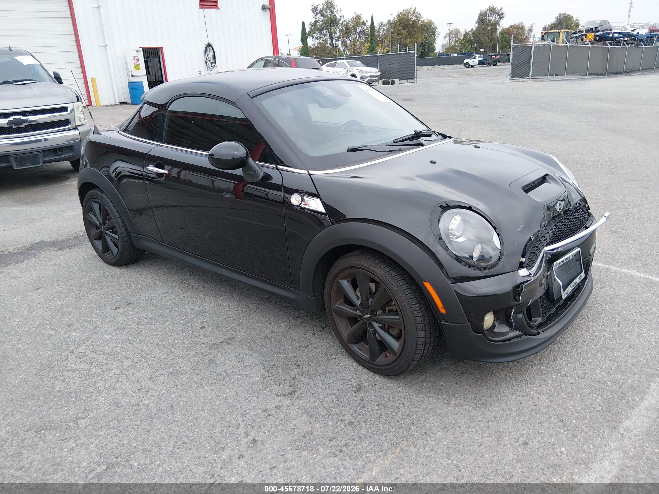 2013 Mini Coupe Cooper S Black vin: WMWSX3C53DT466262