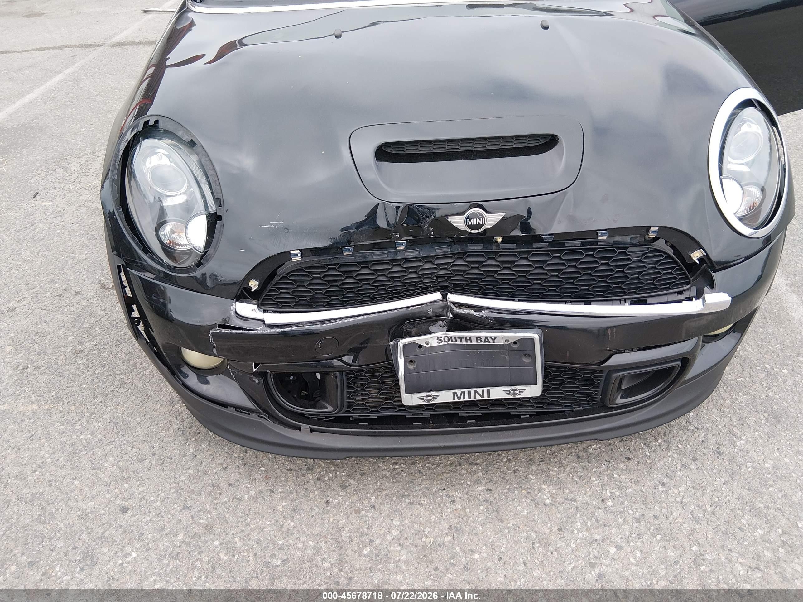 2013 Mini Coupe Cooper S Черный vin: WMWSX3C53DT466262