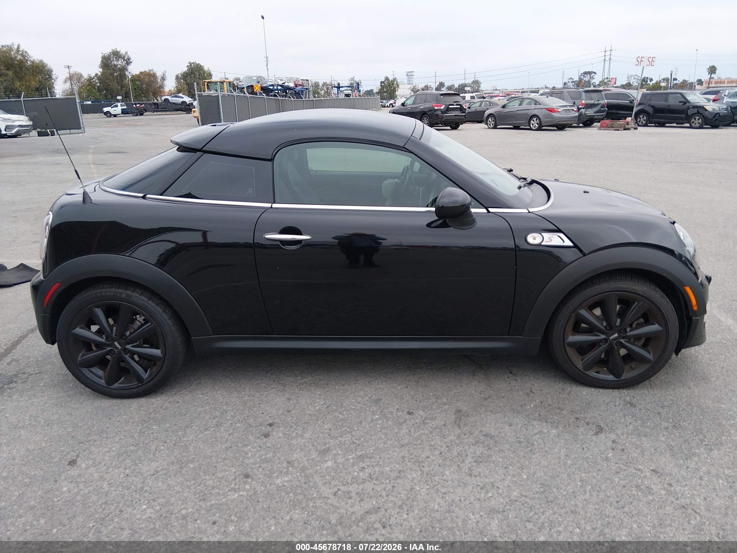 2013 Mini Coupe Cooper S Черный vin: WMWSX3C53DT466262