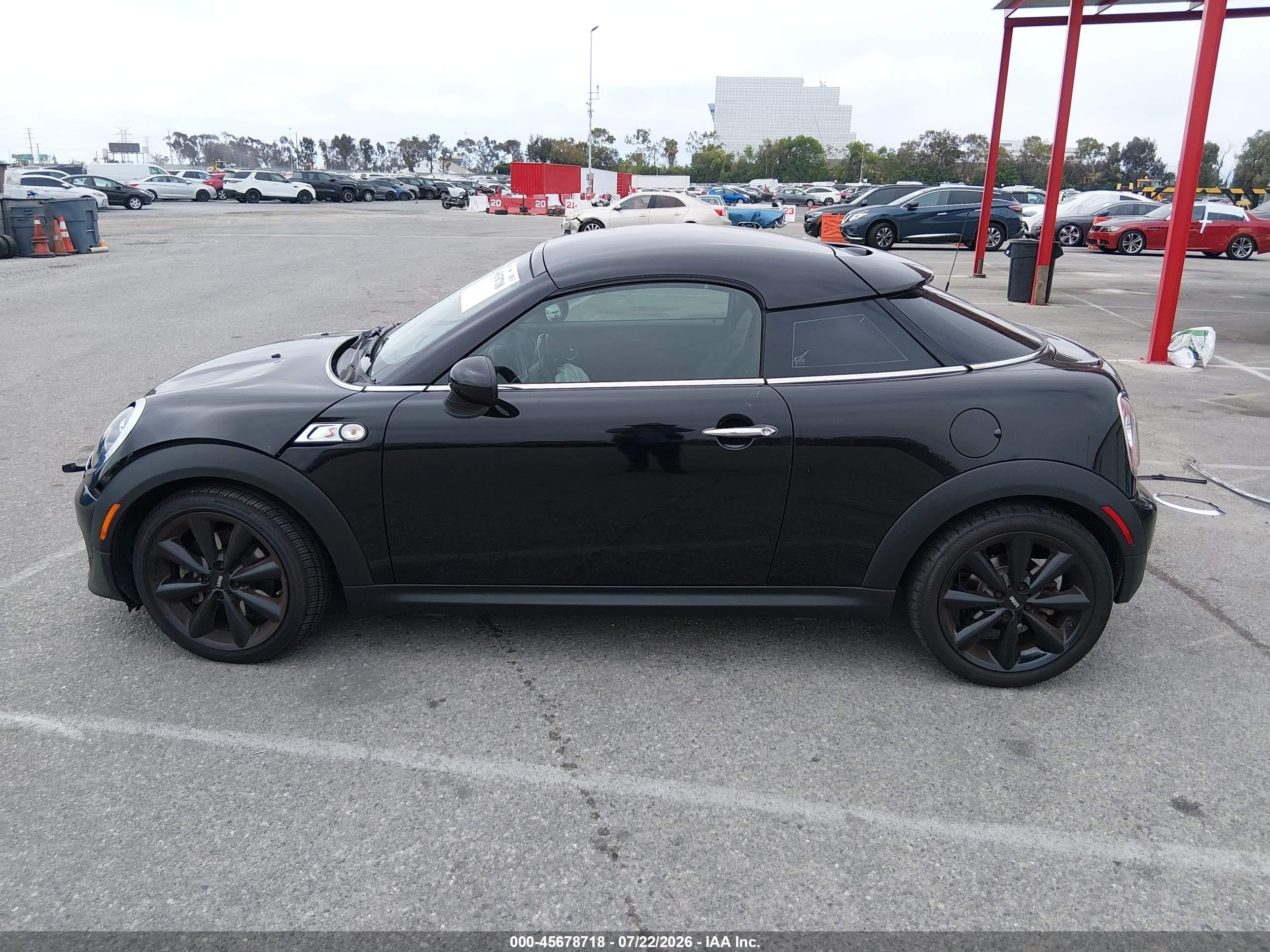 2013 Mini Coupe Cooper S Черный vin: WMWSX3C53DT466262