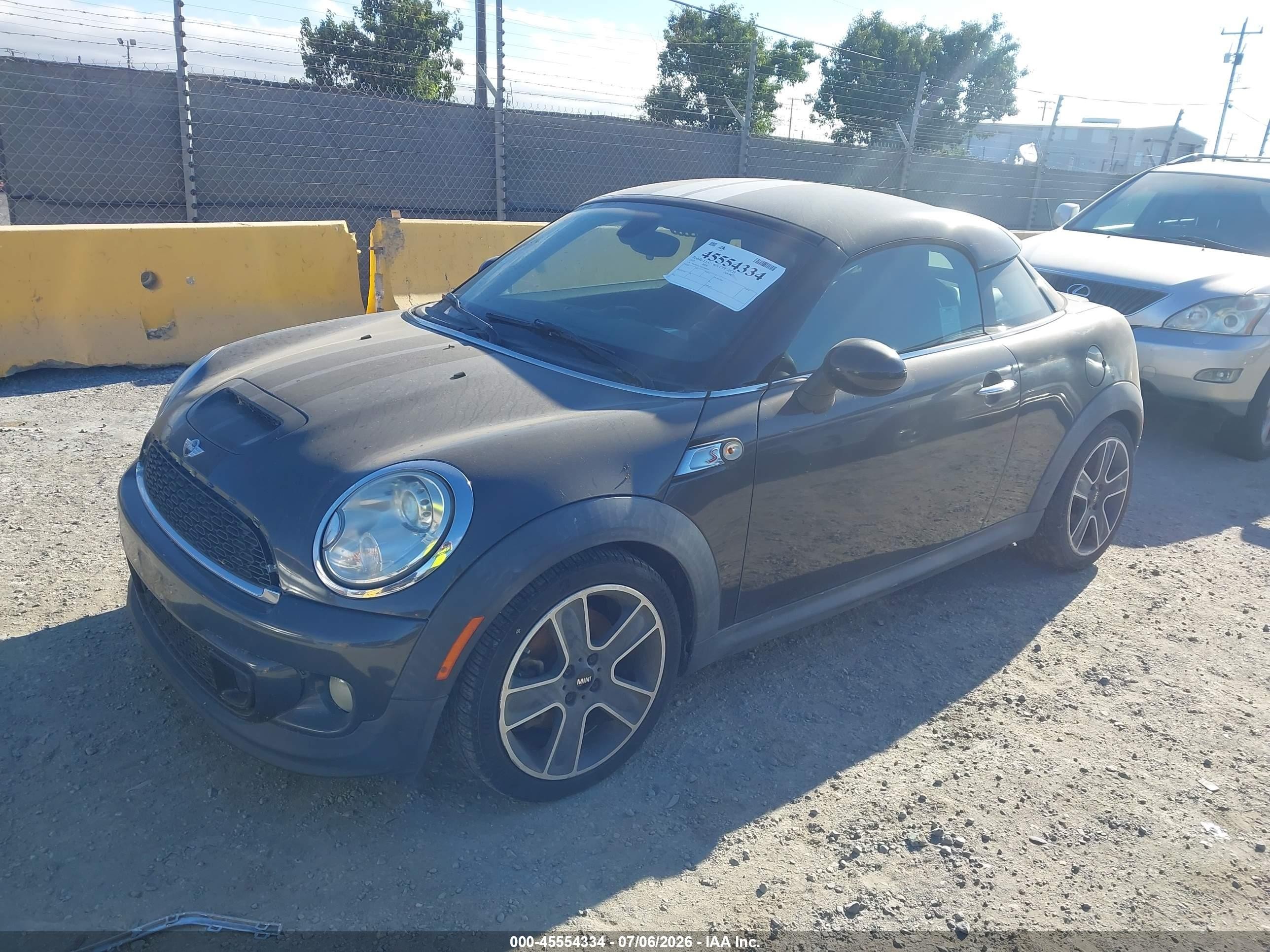2013 Mini Coupe Cooper S Black vin: WMWSX3C55DT466814