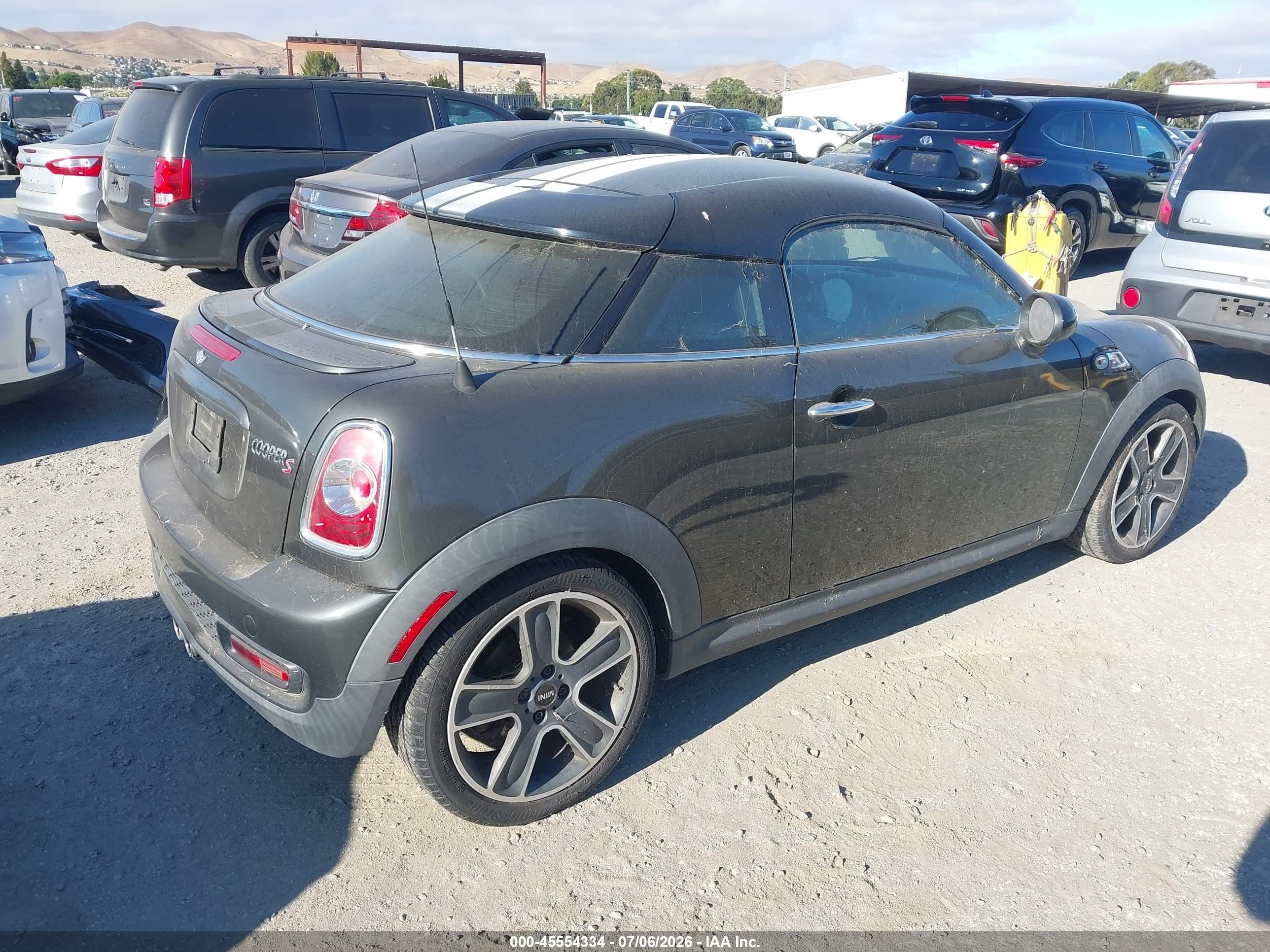 2013 Mini Coupe Cooper S Black vin: WMWSX3C55DT466814