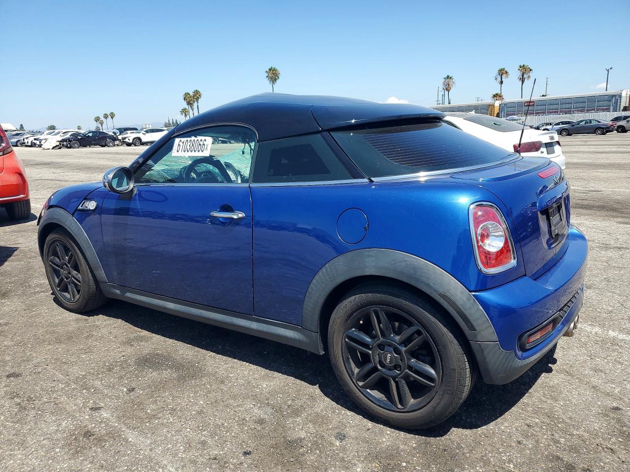 2012 Mini Cooper Coupe S Blue vin: WMWSX3C56CT466030