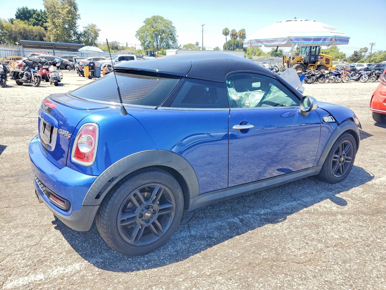 2012 Mini Cooper Coupe S Blue vin: WMWSX3C56CT466030
