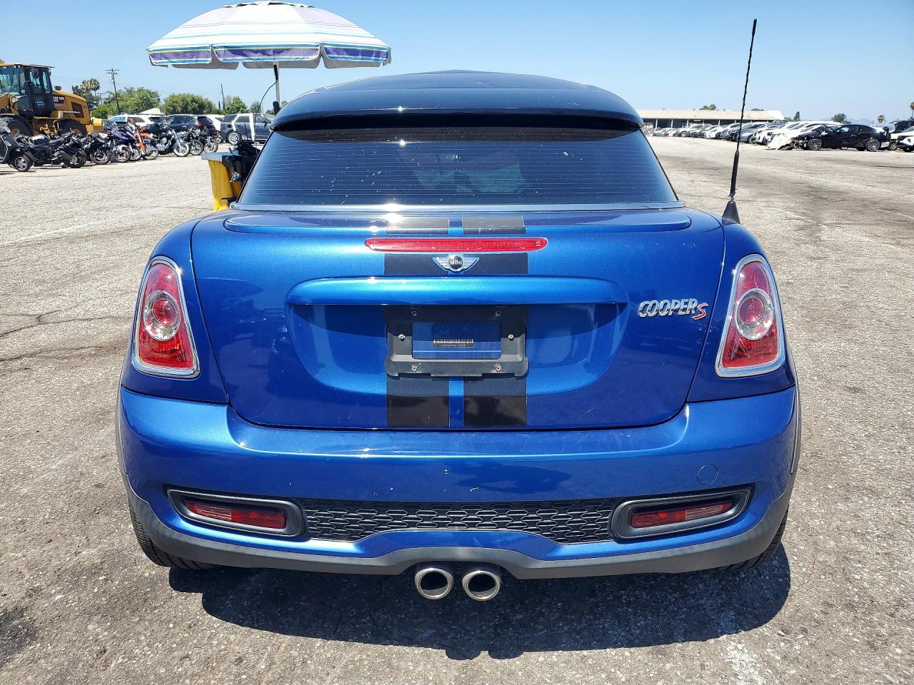 2012 Mini Cooper Coupe S Blue vin: WMWSX3C56CT466030