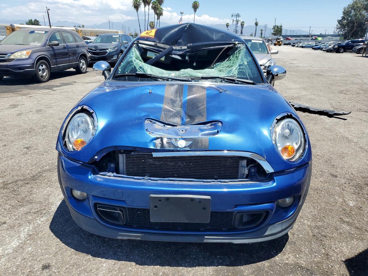 2012 Mini Cooper Coupe S Blue vin: WMWSX3C56CT466030