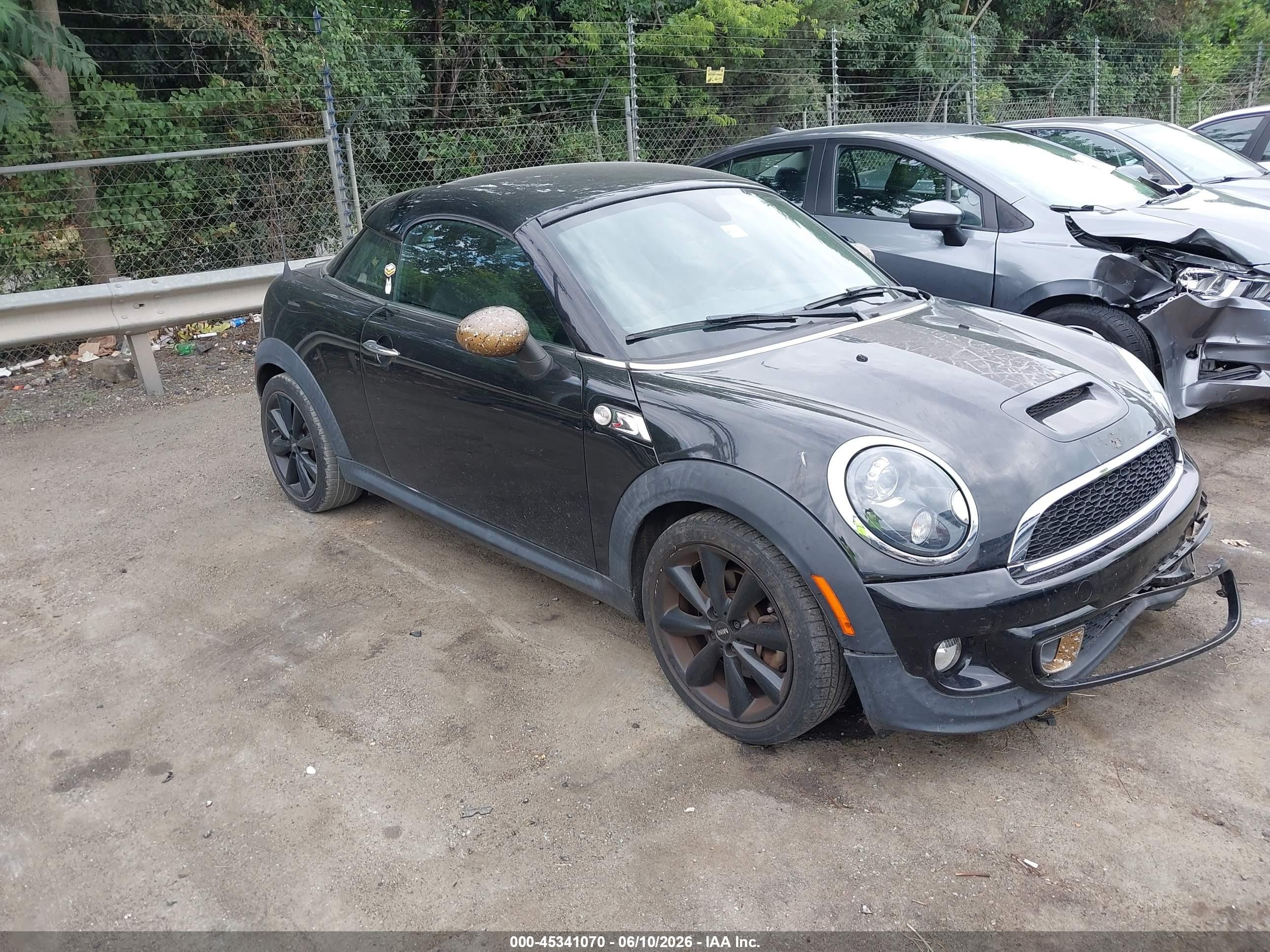 2014 Mini Coupe Cooper S Черный vin: WMWSX3C57ET409287