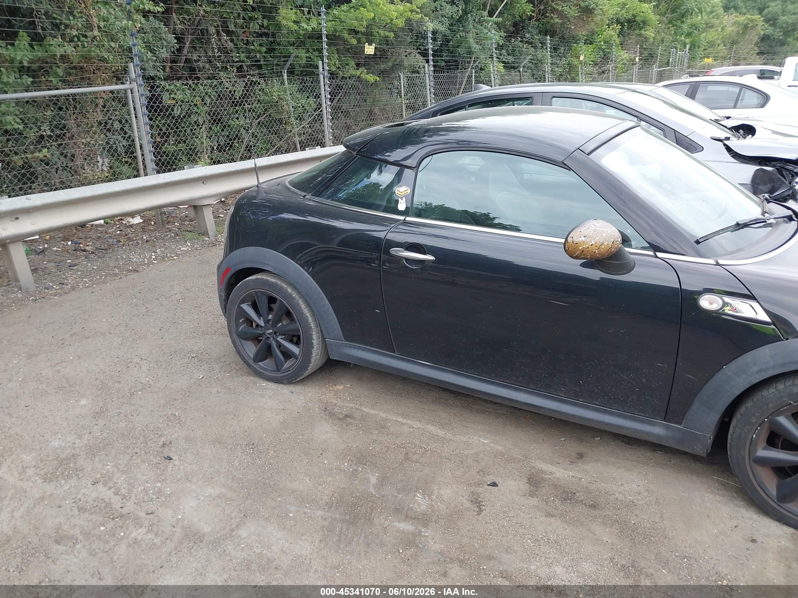 2014 Mini Coupe Cooper S Черный vin: WMWSX3C57ET409287