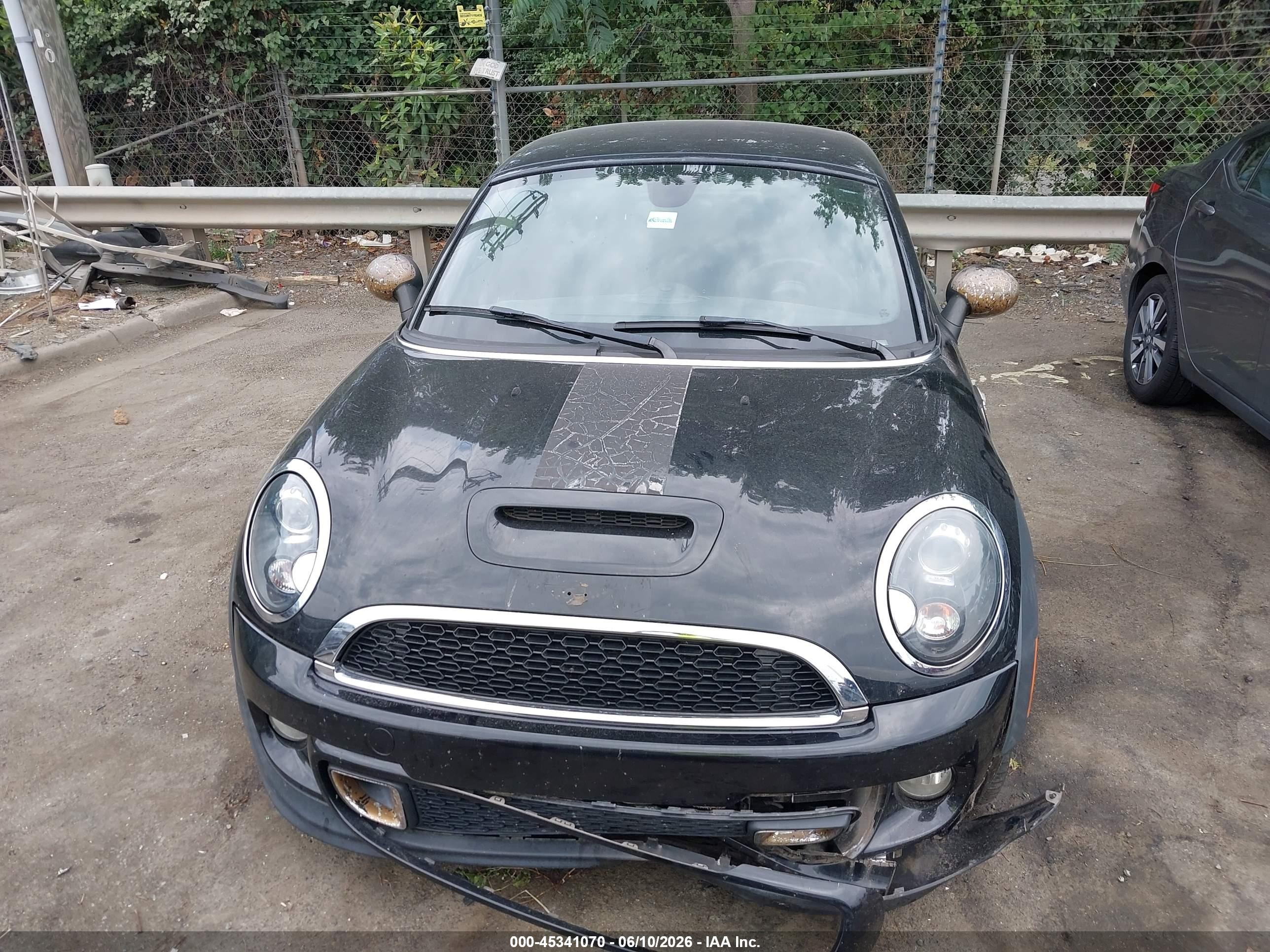 2014 Mini Coupe Cooper S Черный vin: WMWSX3C57ET409287
