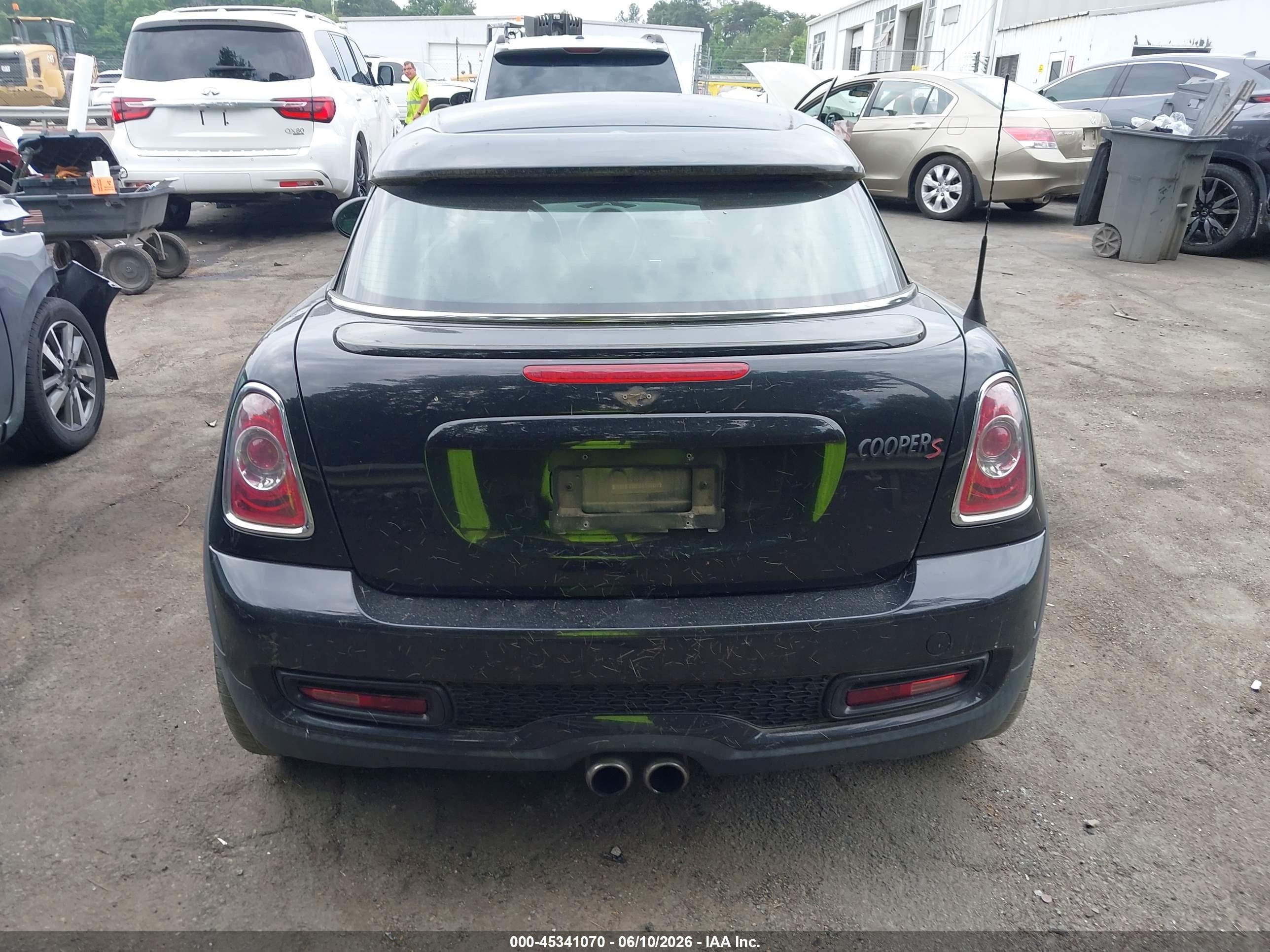 2014 Mini Coupe Cooper S Черный vin: WMWSX3C57ET409287