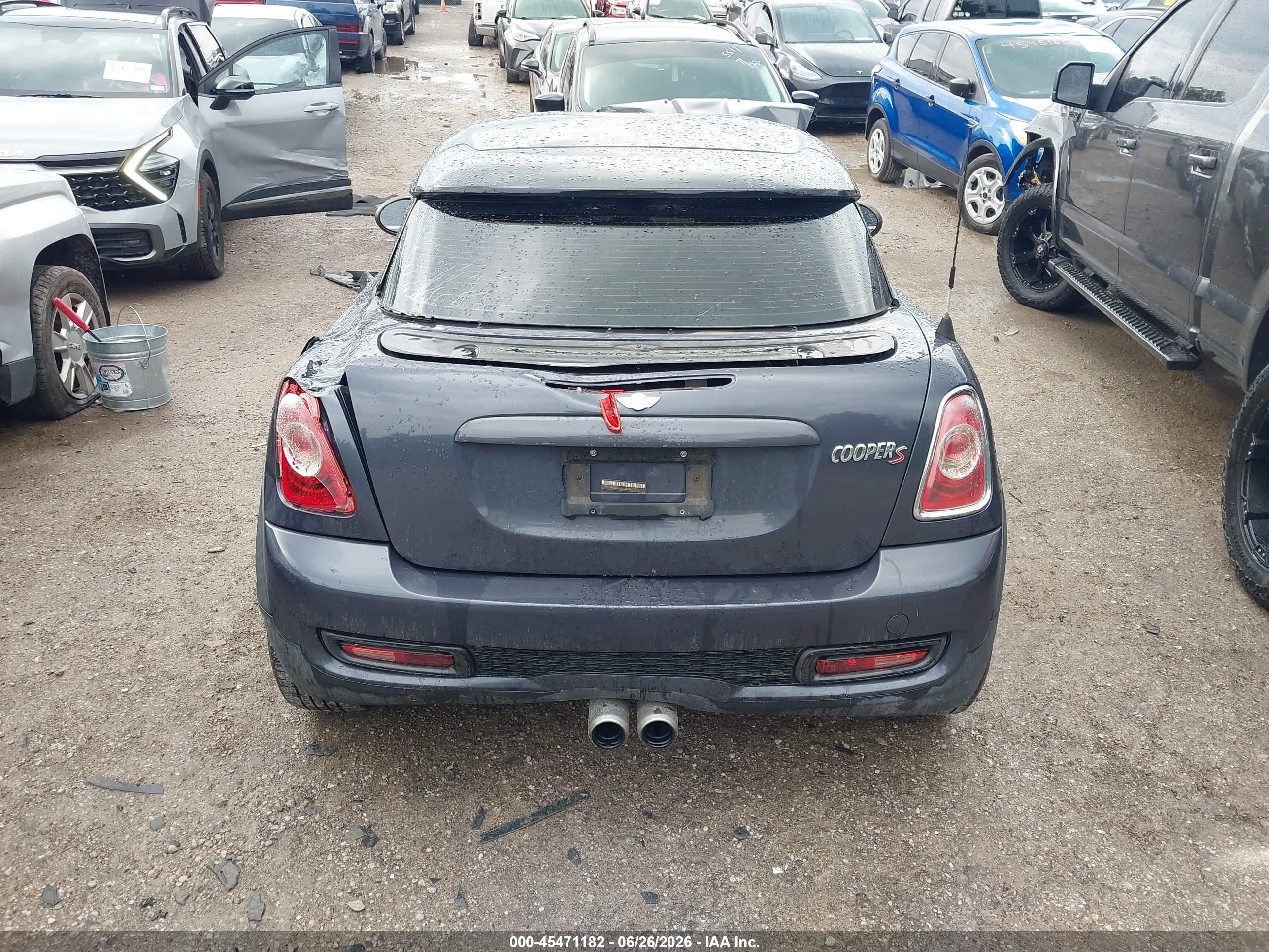 2014 Mini Coupe Cooper S Navy vin: WMWSX3C58ET772729