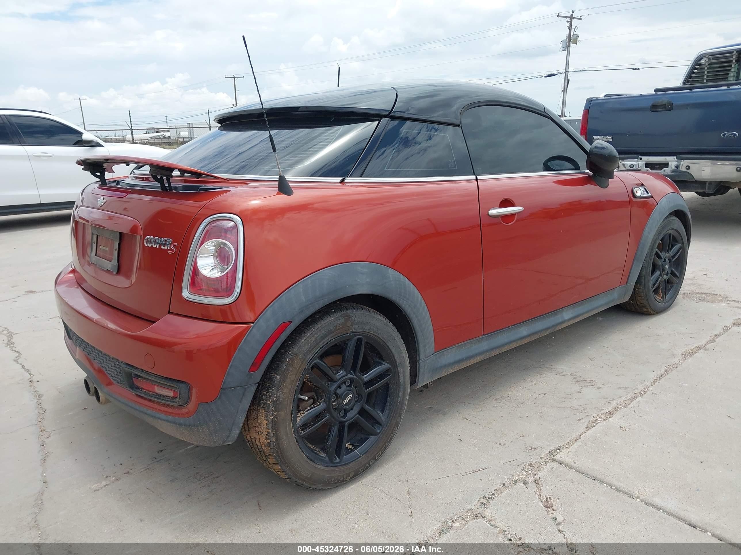2014 Mini Coupe Cooper S Оранжевый vin: WMWSX3C59ET772710