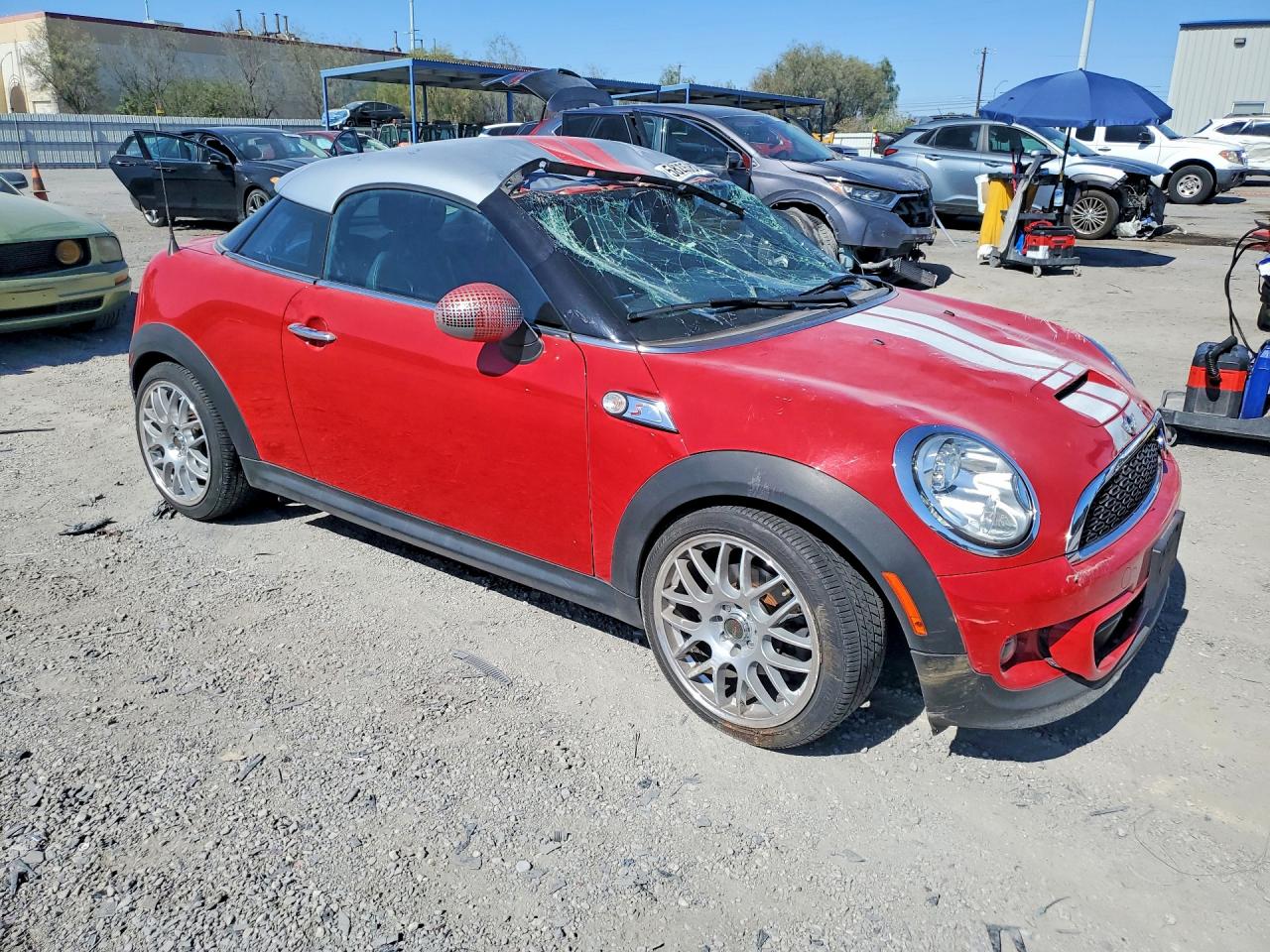 2012 Mini Cooper Coupe S Red vin: WMWSX3C5XCT154678