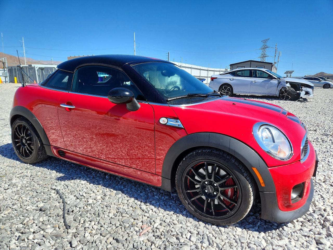 2014 Mini Cooper Coupe John Cooper Works Красный vin: WMWSX9C53ET380549