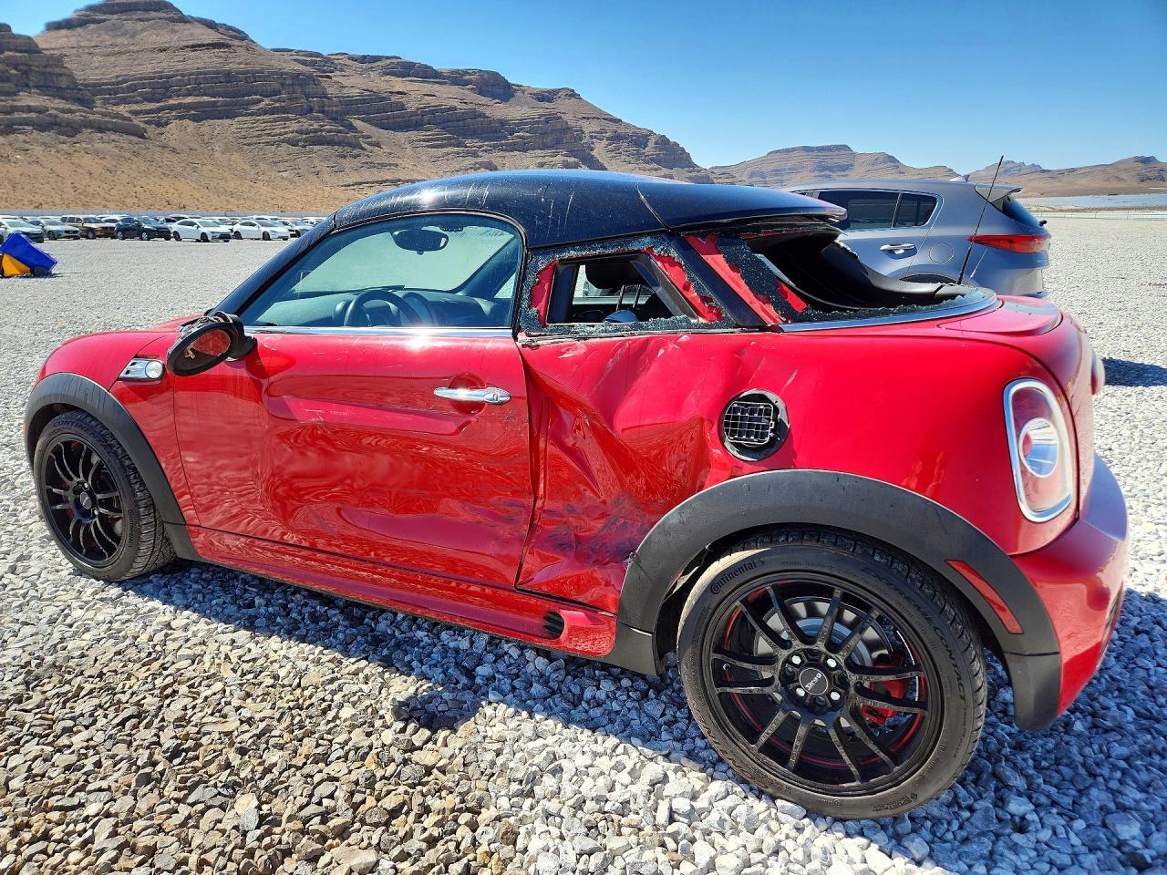 2014 Mini Cooper Coupe John Cooper Works Красный vin: WMWSX9C53ET380549
