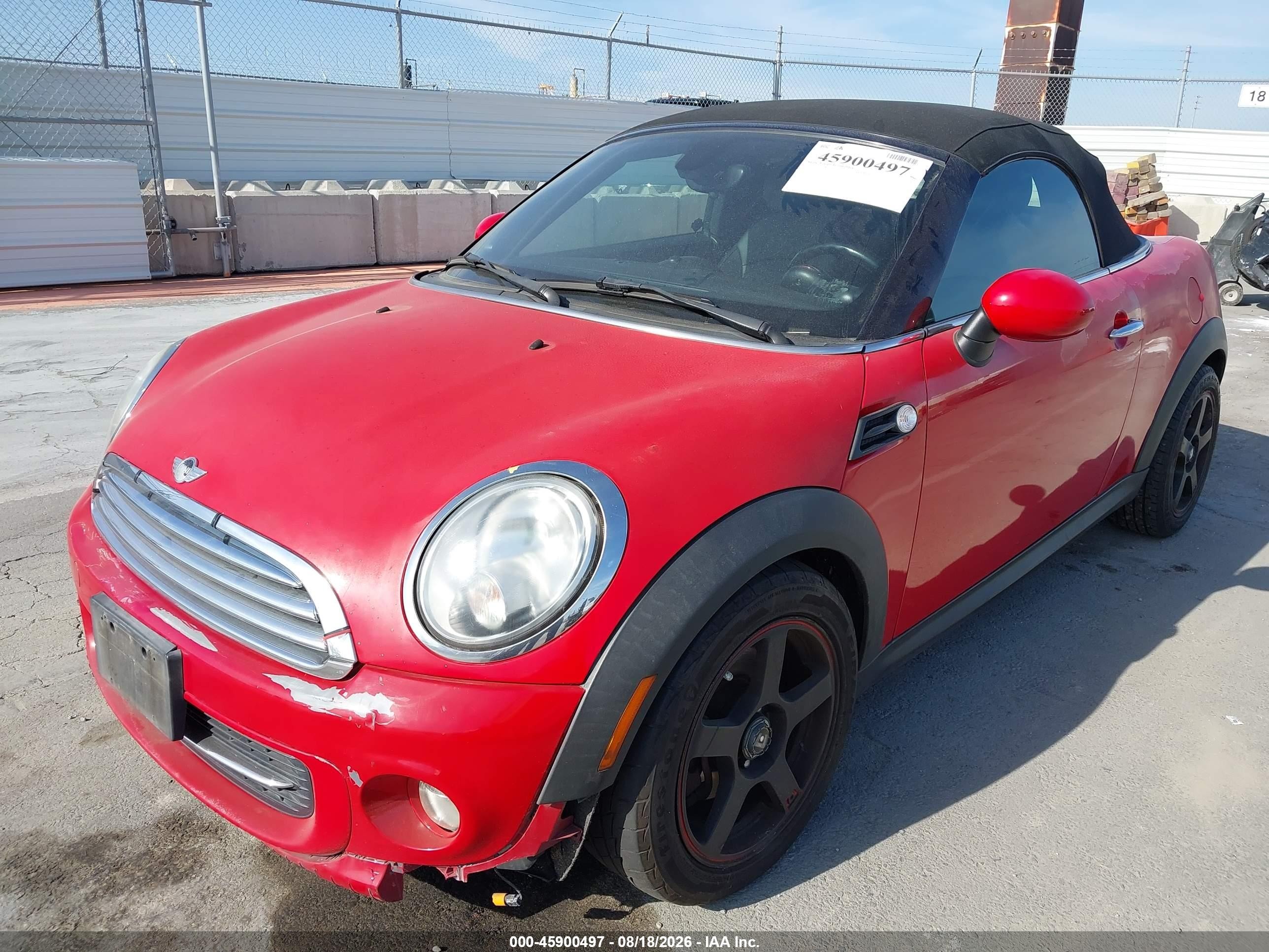 2012 Mini Cooper   Red vin: WMWSY1C54CT311560