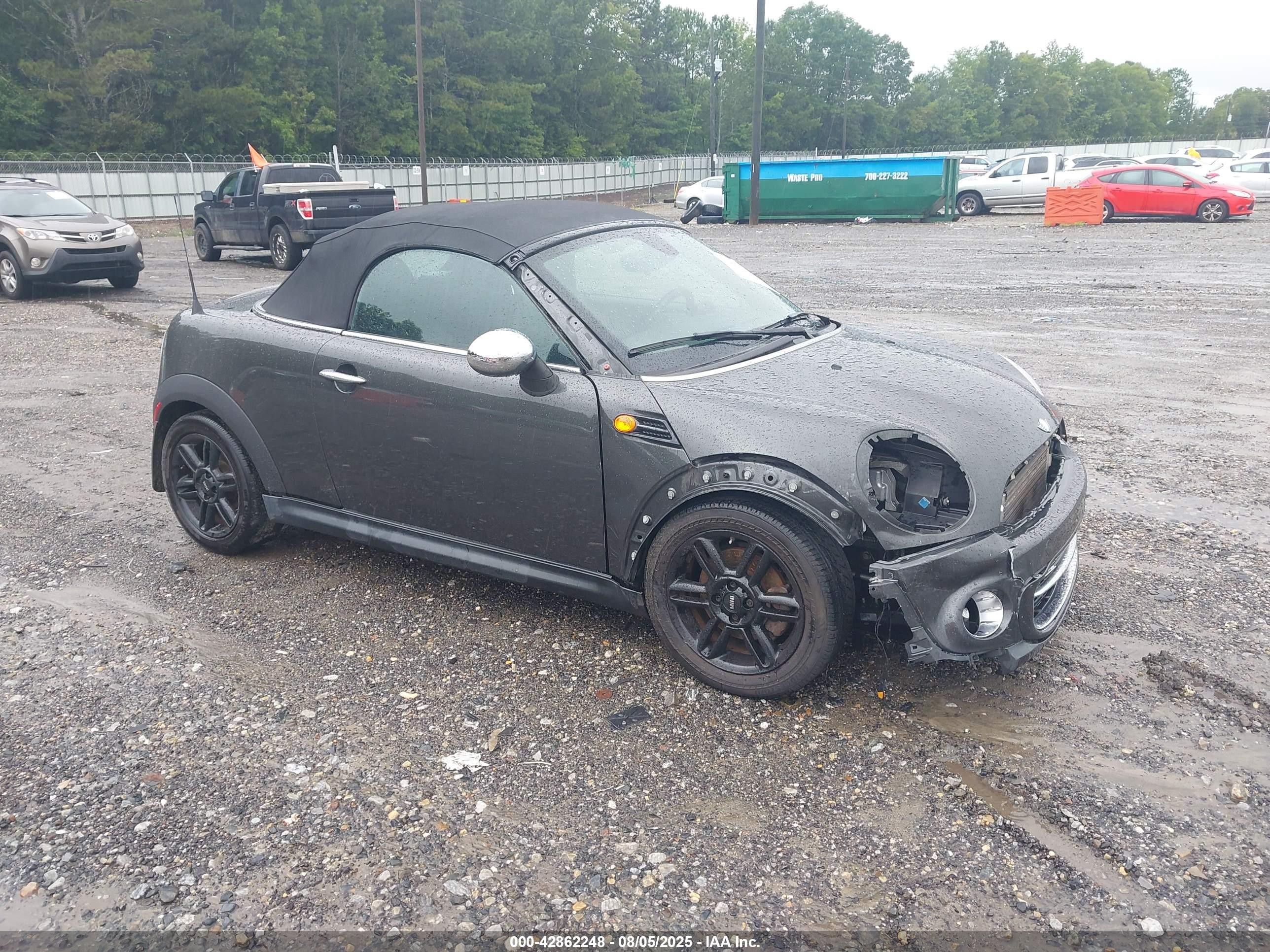 2013 Mini Roadster Cooper Gray vin: WMWSY1C55DT429344